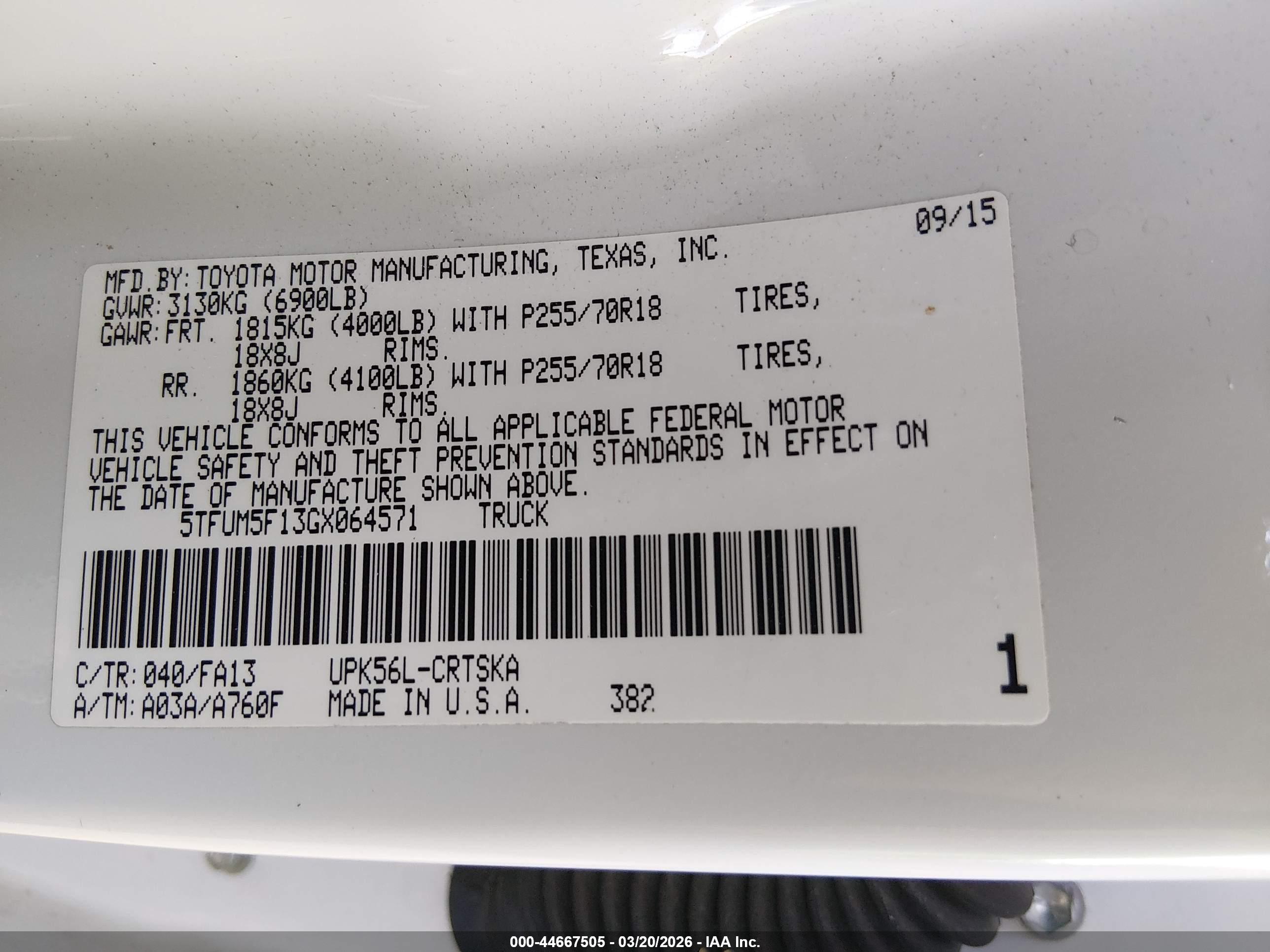 TOYOTA TUNDRA image 9
