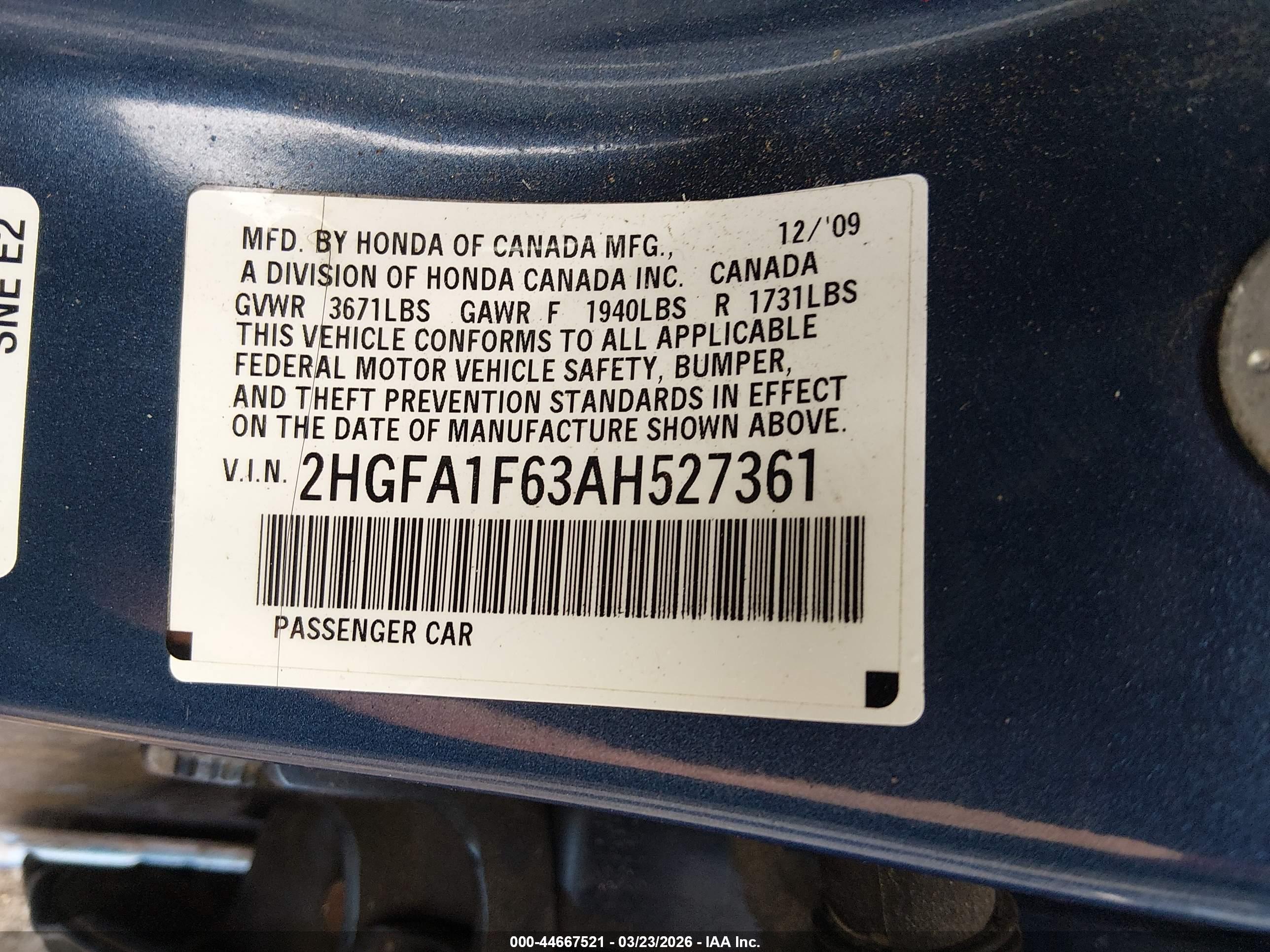 HONDA CIVIC image 9