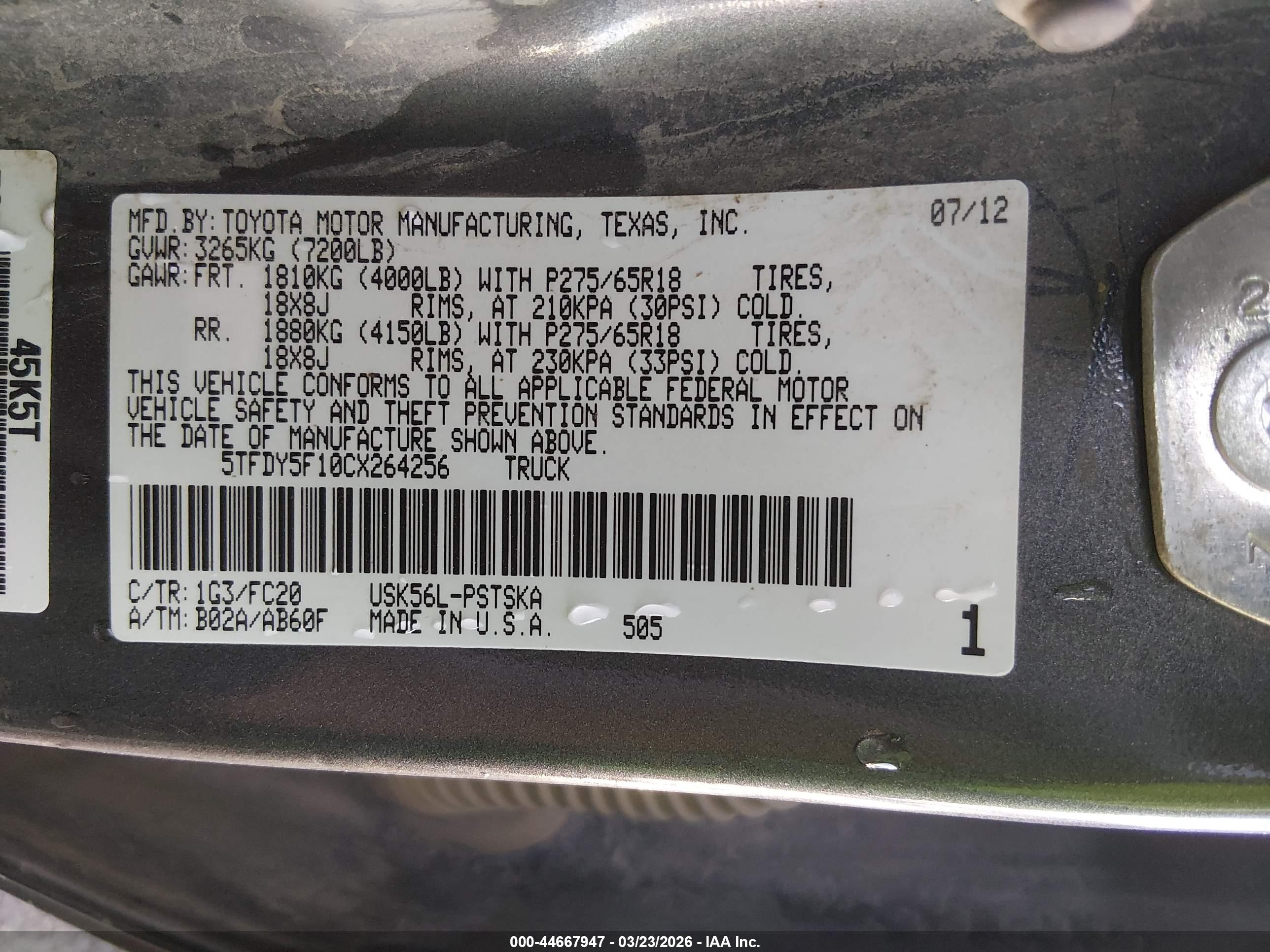 TOYOTA TUNDRA image 9