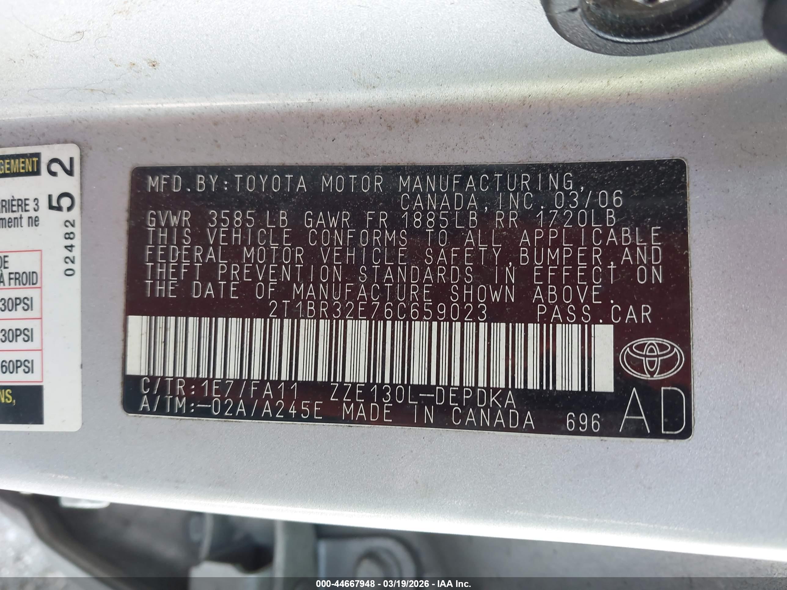 TOYOTA COROLLA image 9
