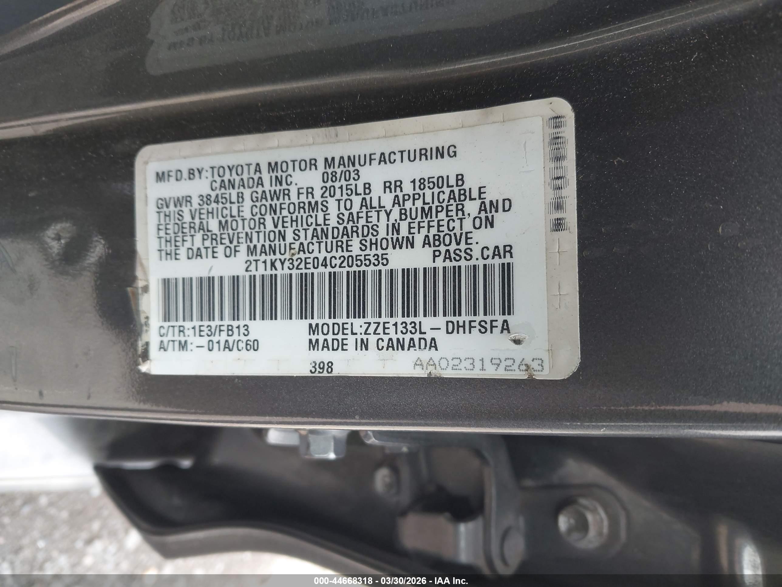 TOYOTA MATRIX image 9
