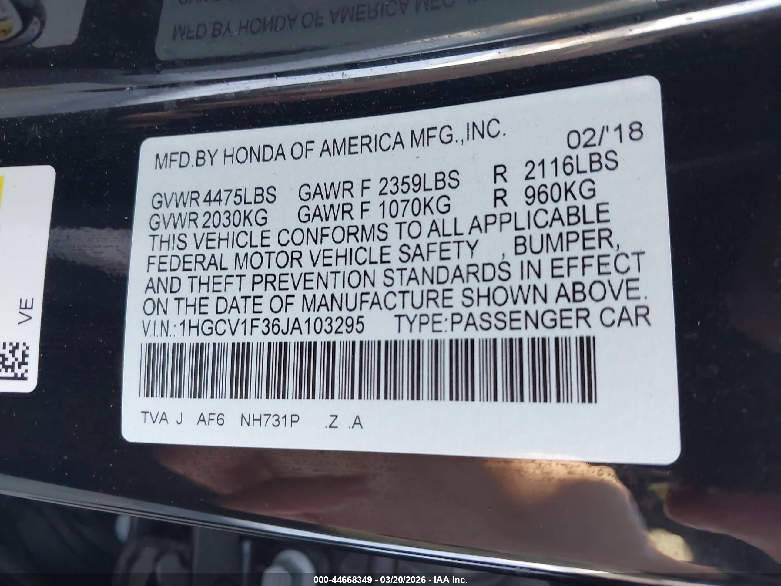 HONDA ACCORD image 9