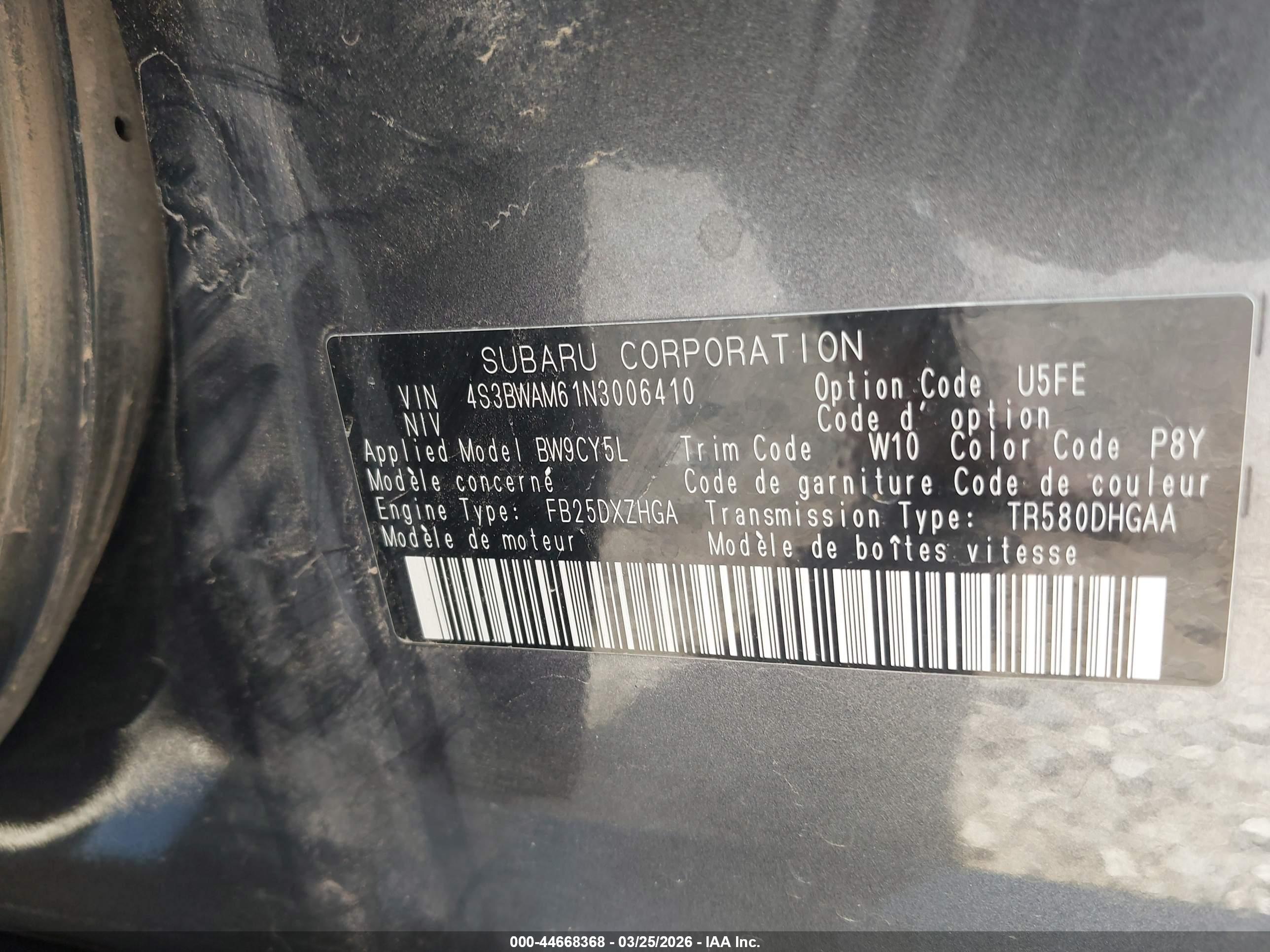 SUBARU LEGACY image 9