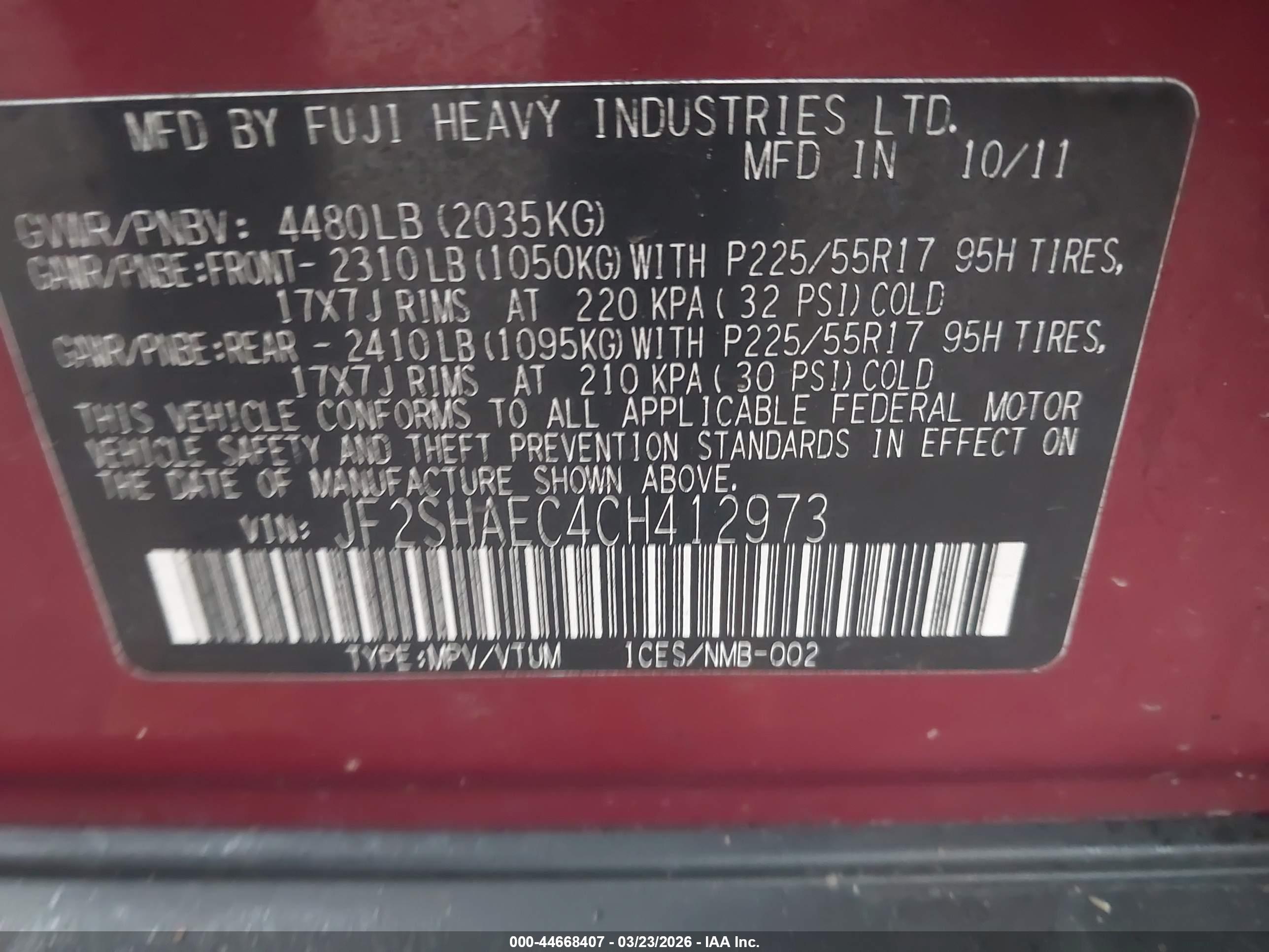 SUBARU FORESTER image 9
