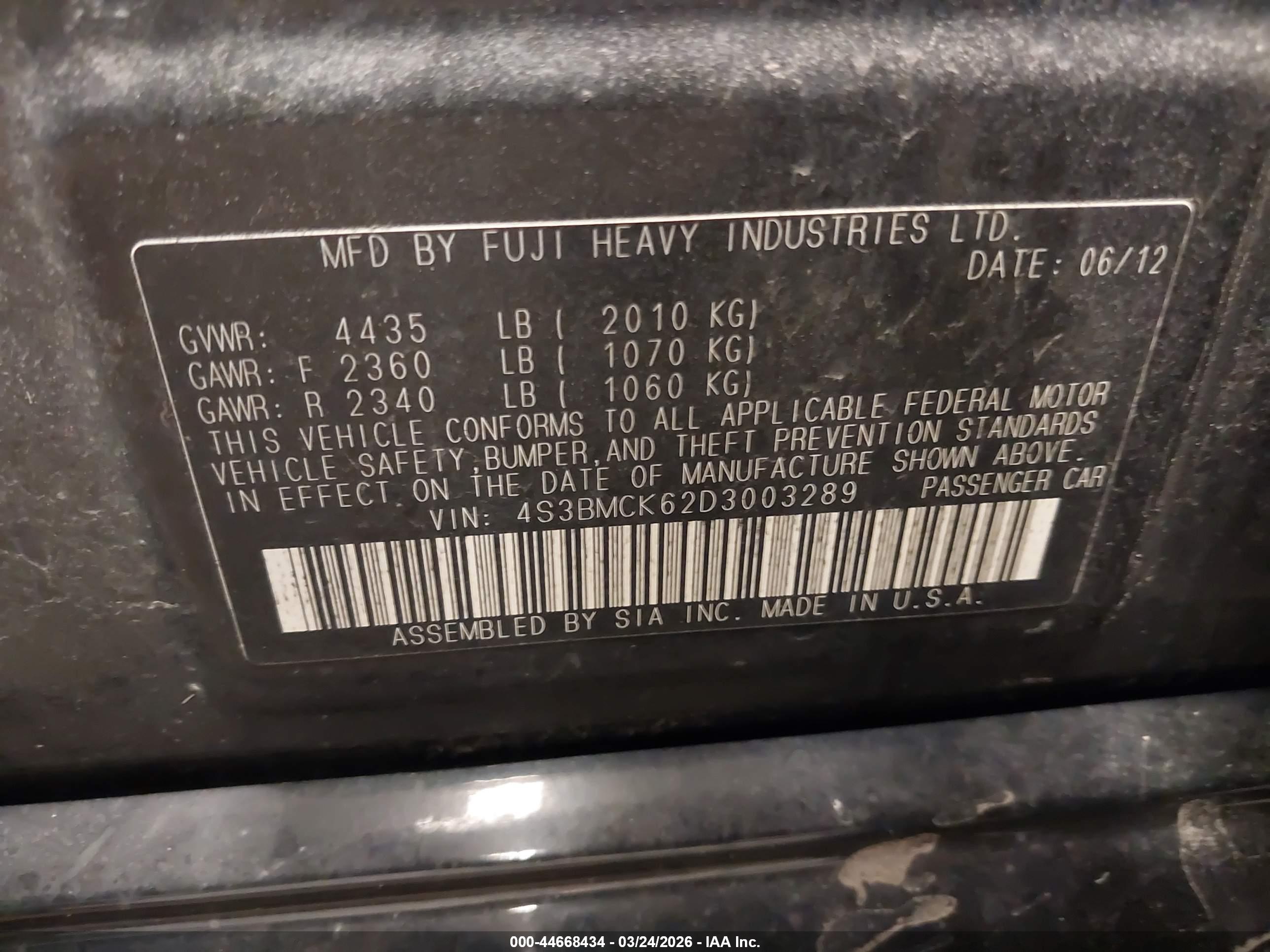 SUBARU LEGACY image 9