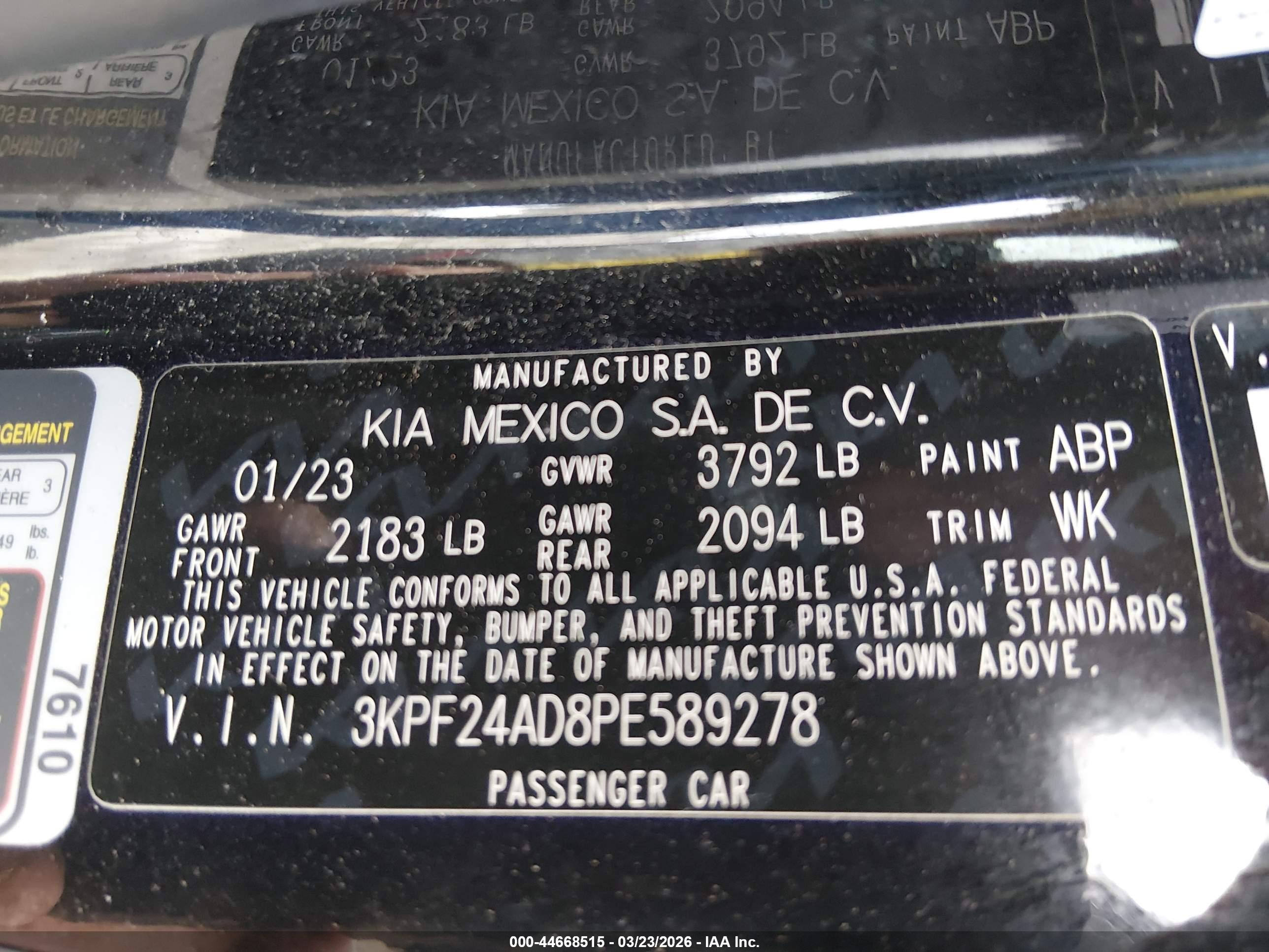 KIA FORTE image 9