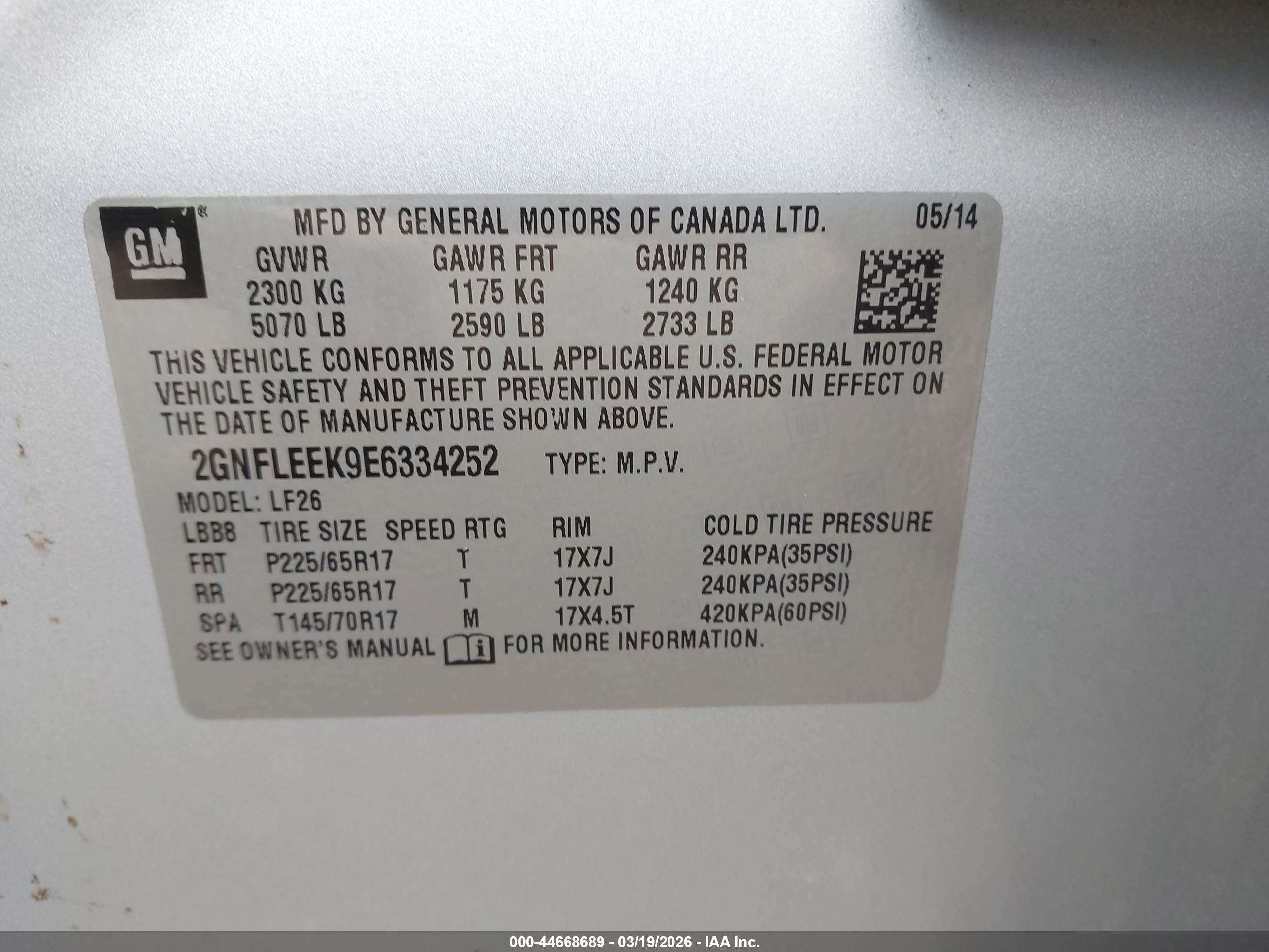 CHEVROLET EQUINOX image 9