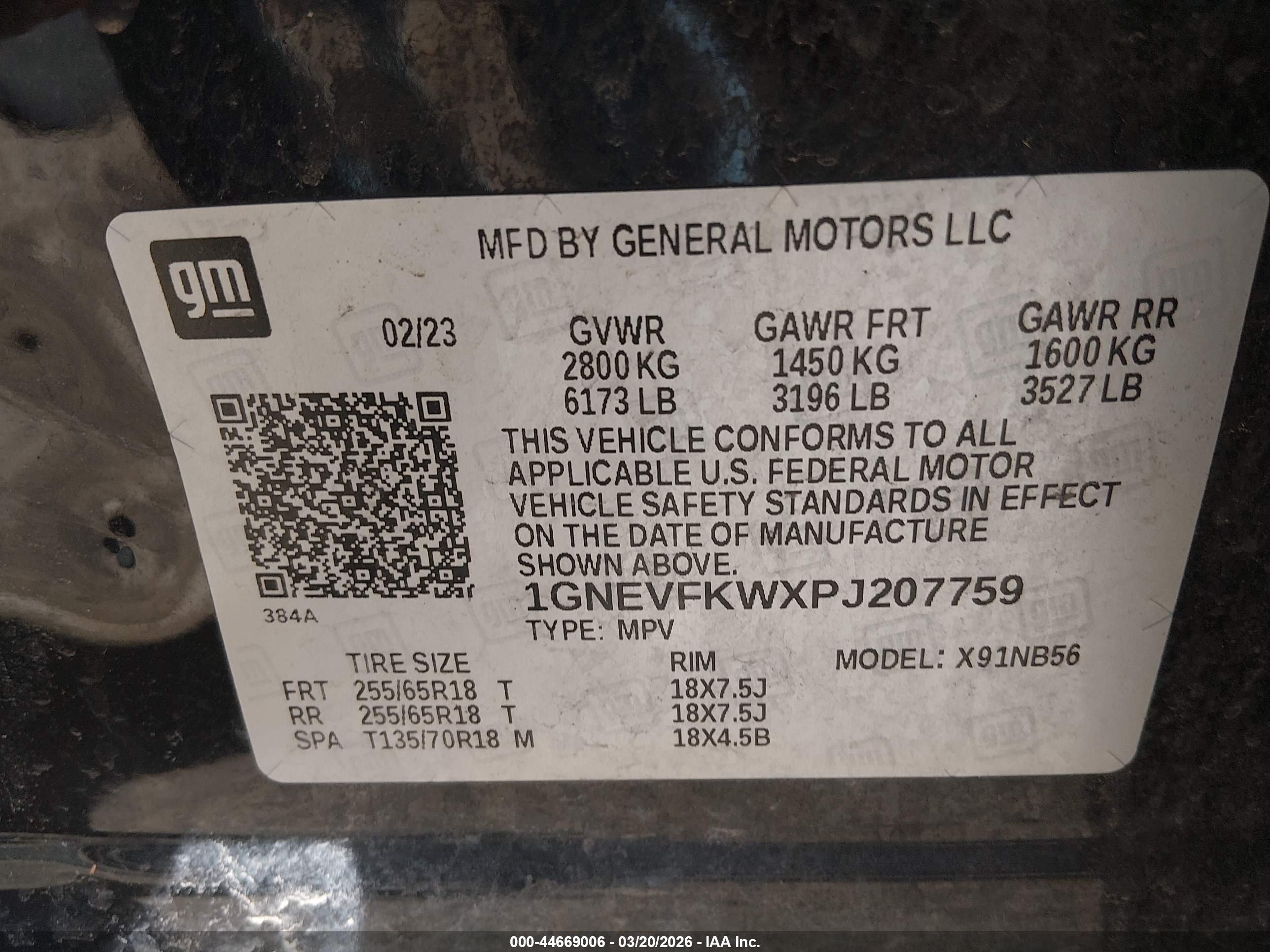 CHEVROLET TRAVERSE image 9
