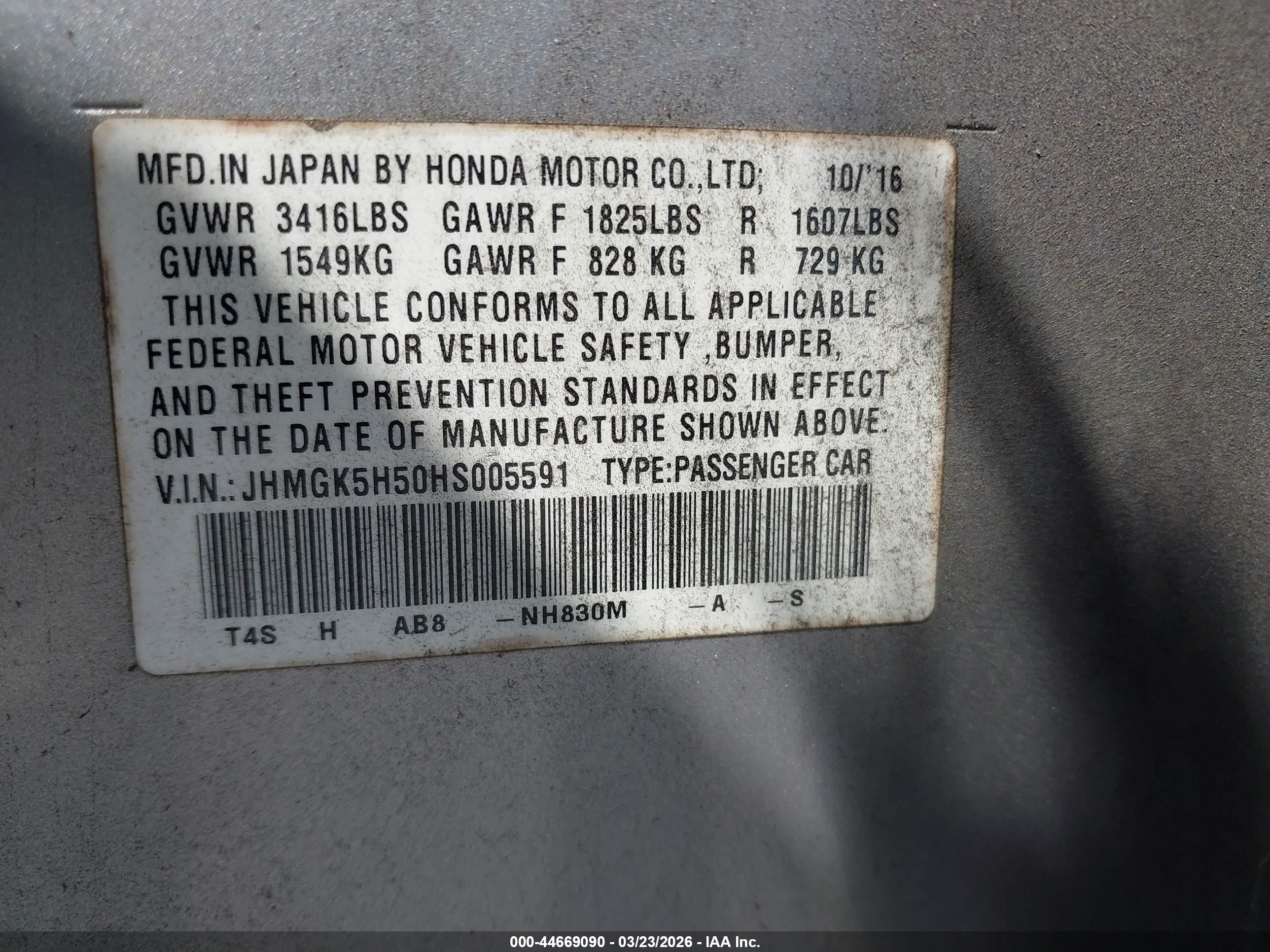 HONDA FIT image 9