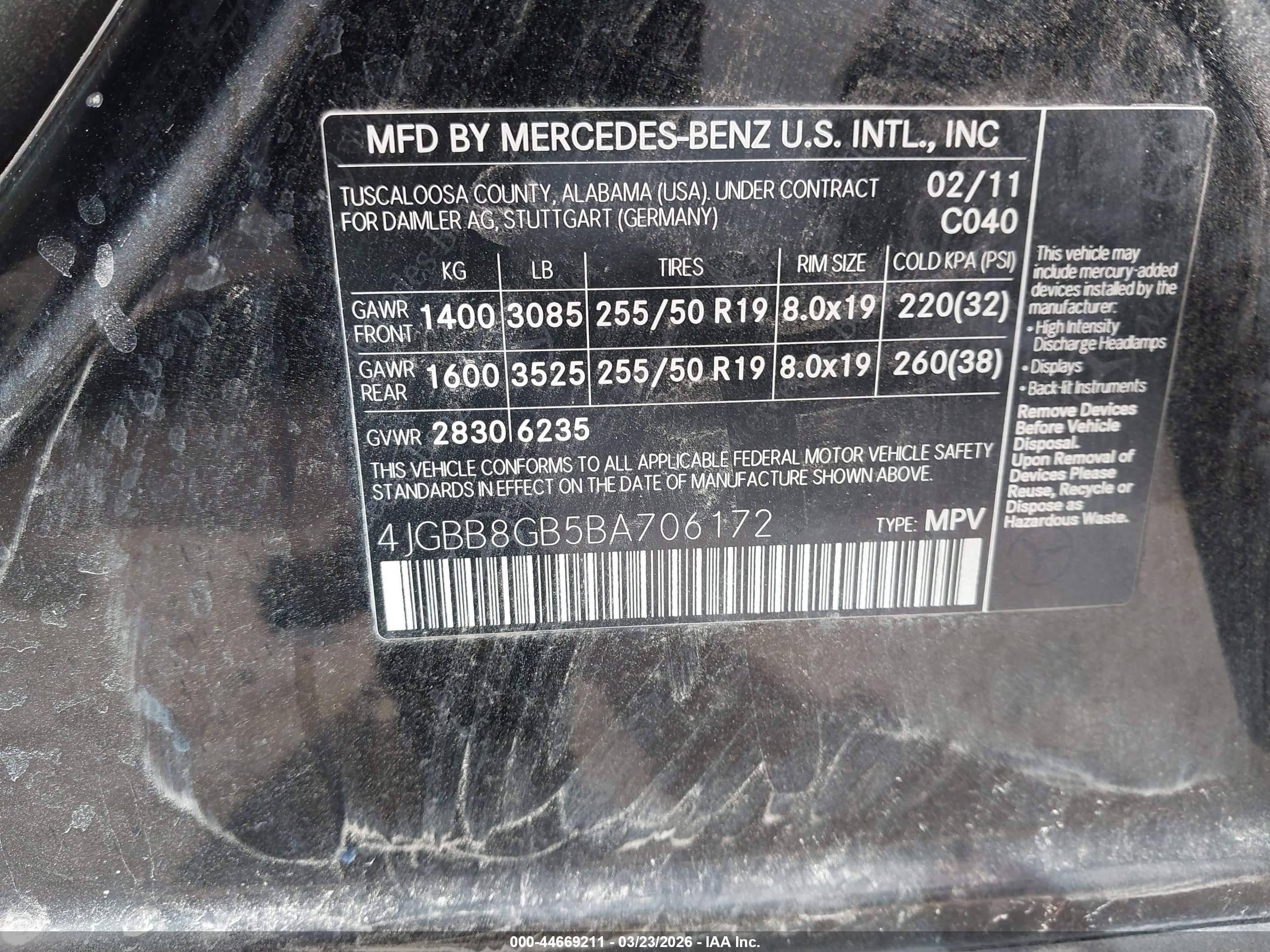 MERCEDES-BENZ ML image 9