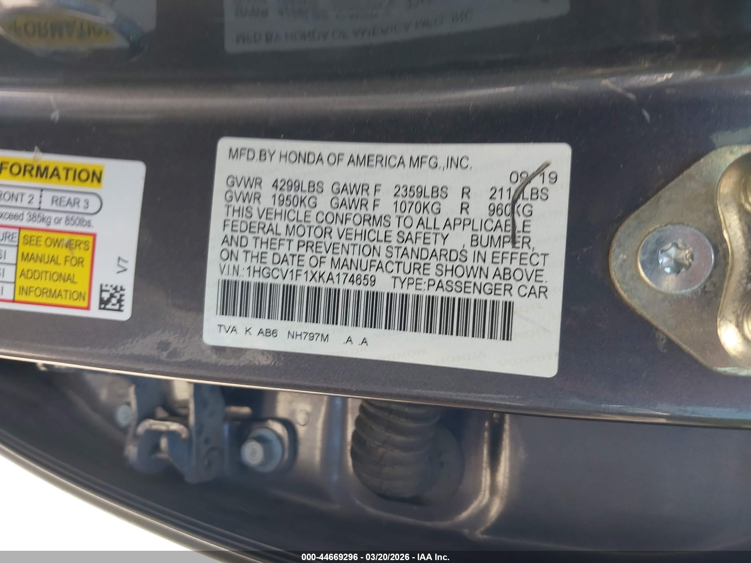 HONDA ACCORD image 9