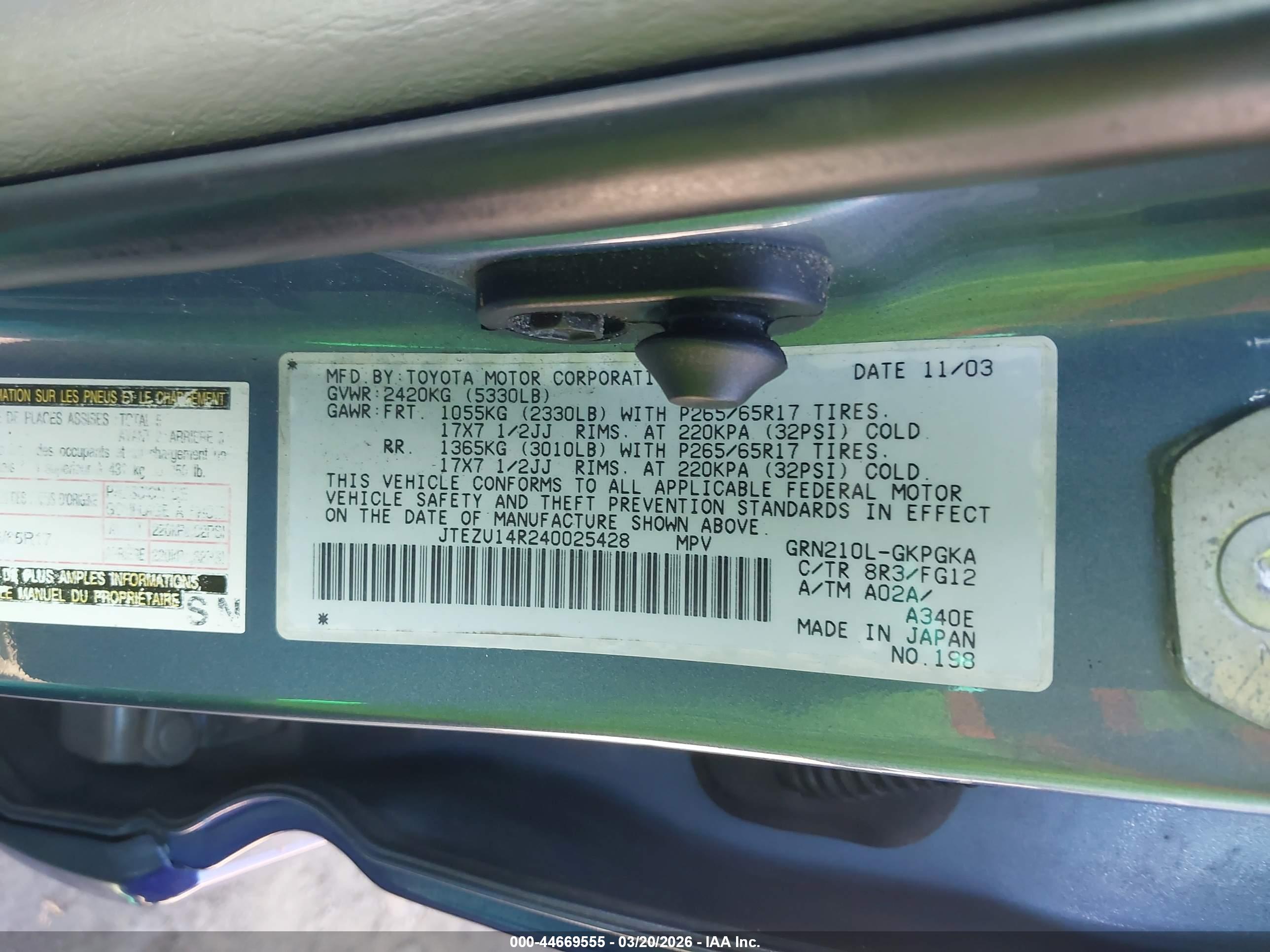 TOYOTA 4RUNNER image 9