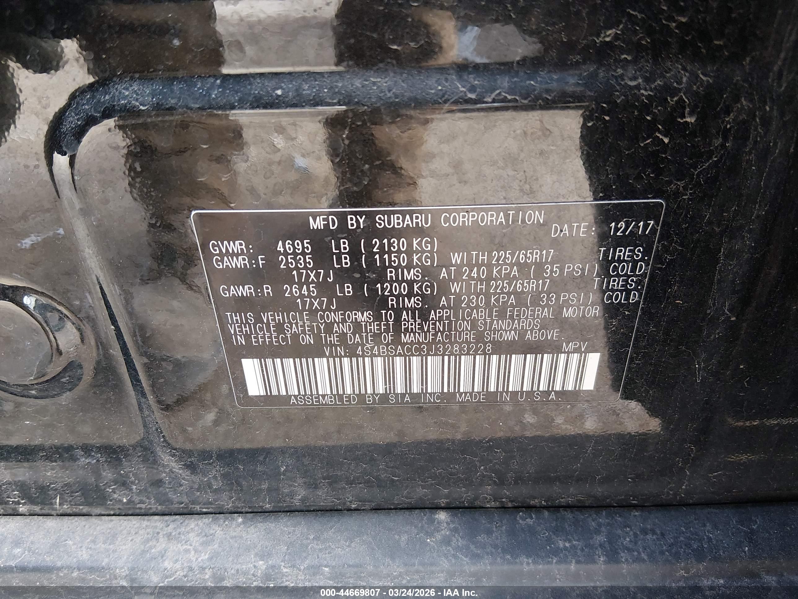 SUBARU OUTBACK image 9