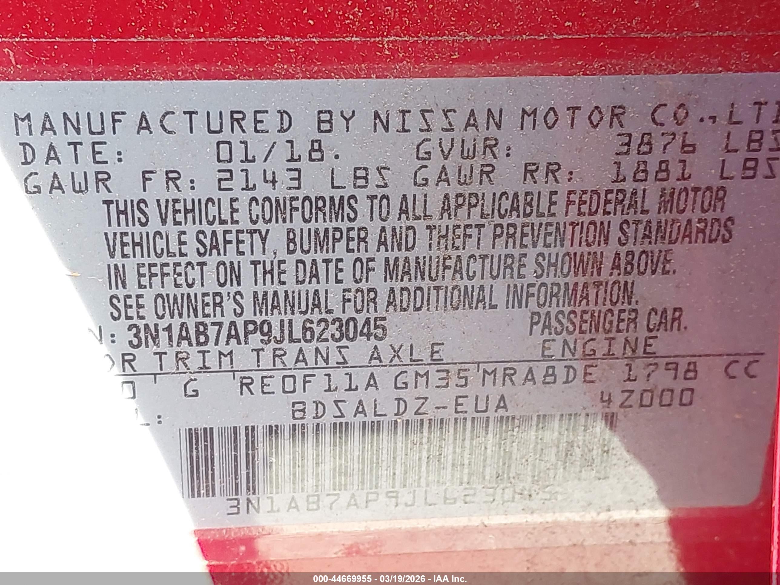 NISSAN SENTRA image 9