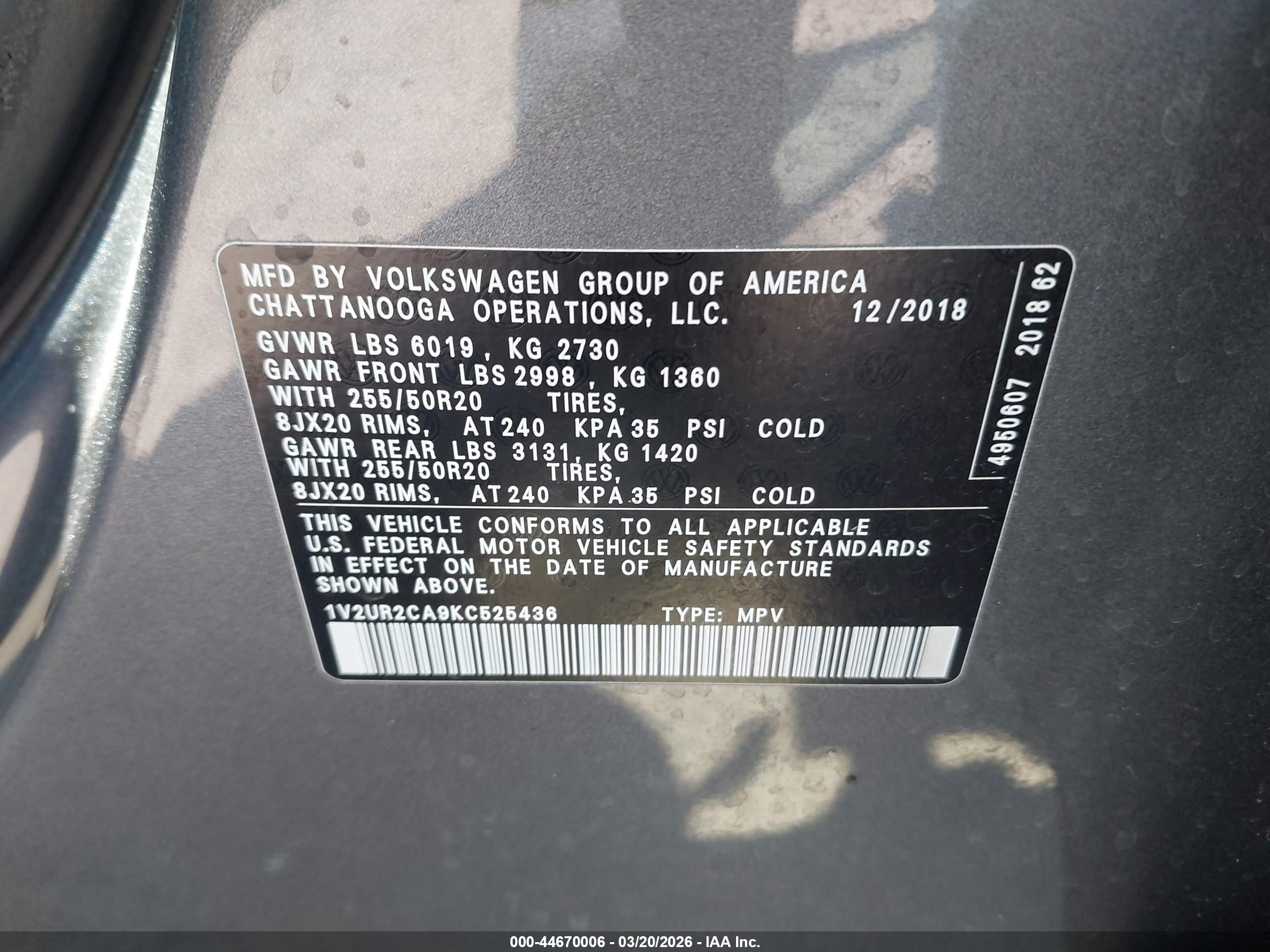VOLKSWAGEN ATLAS image 9