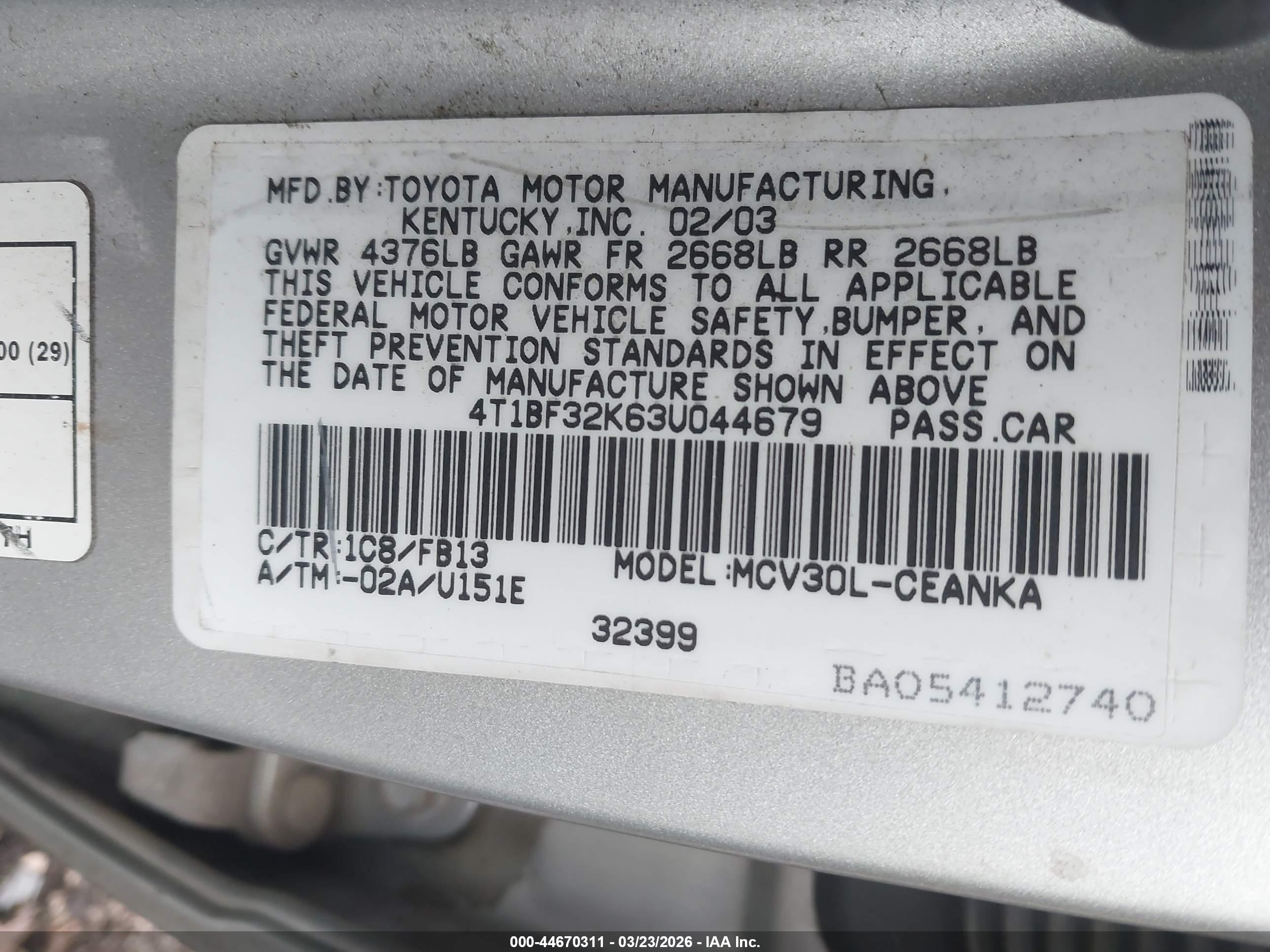 TOYOTA CAMRY image 9
