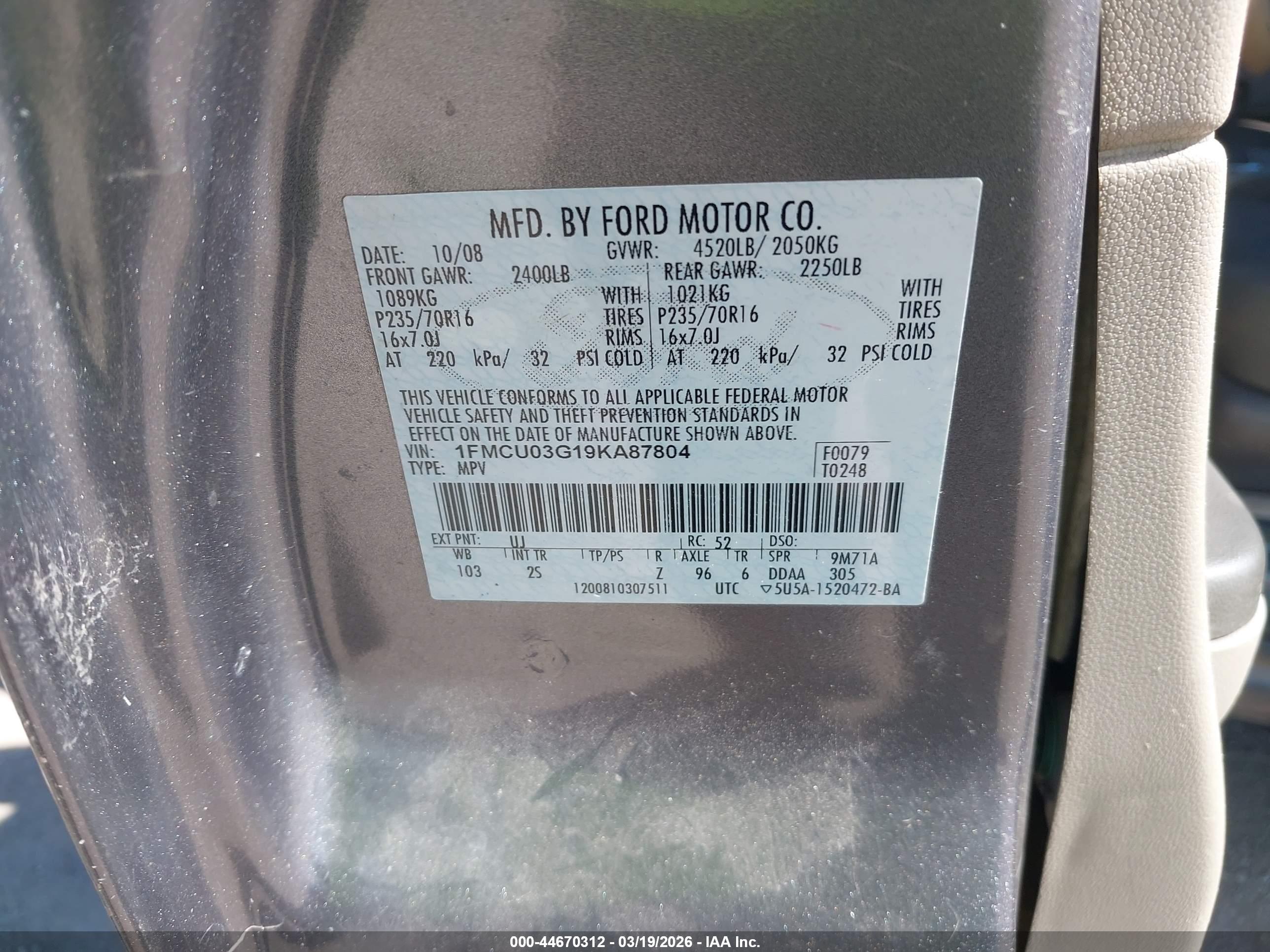 FORD ESCAPE image 9