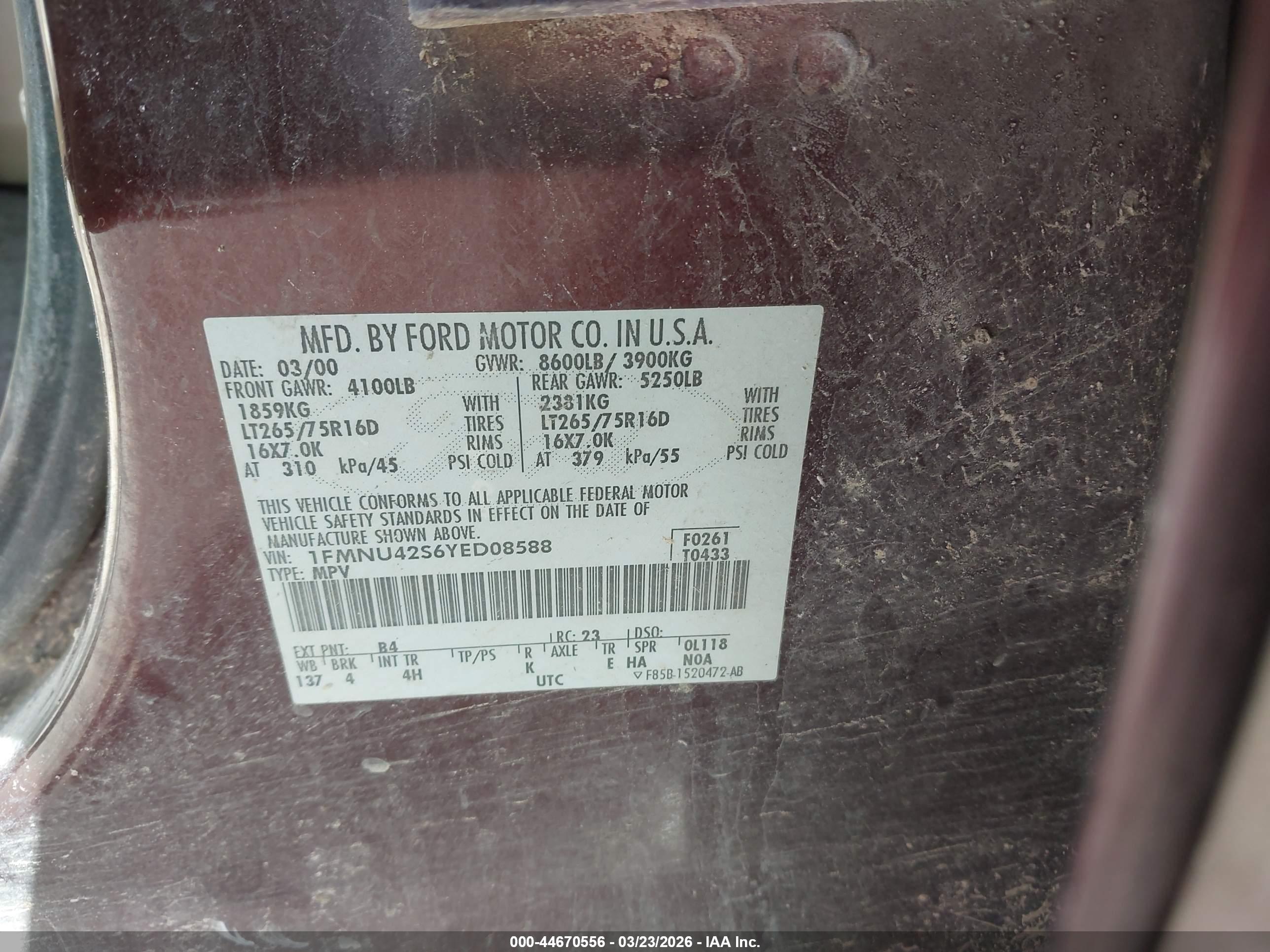 FORD EXCURSION image 9