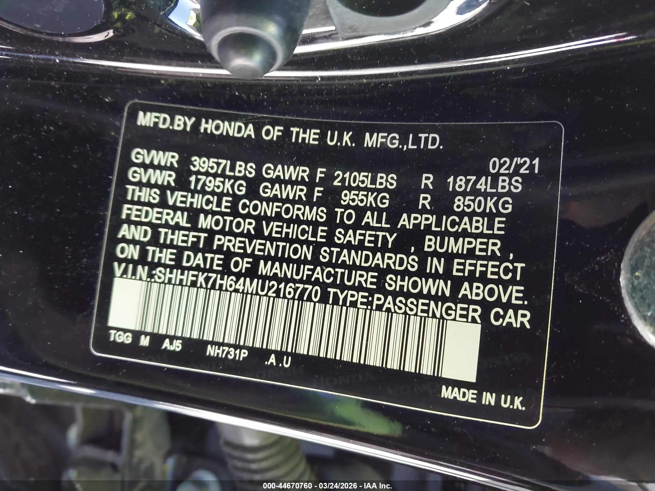 HONDA CIVIC image 9