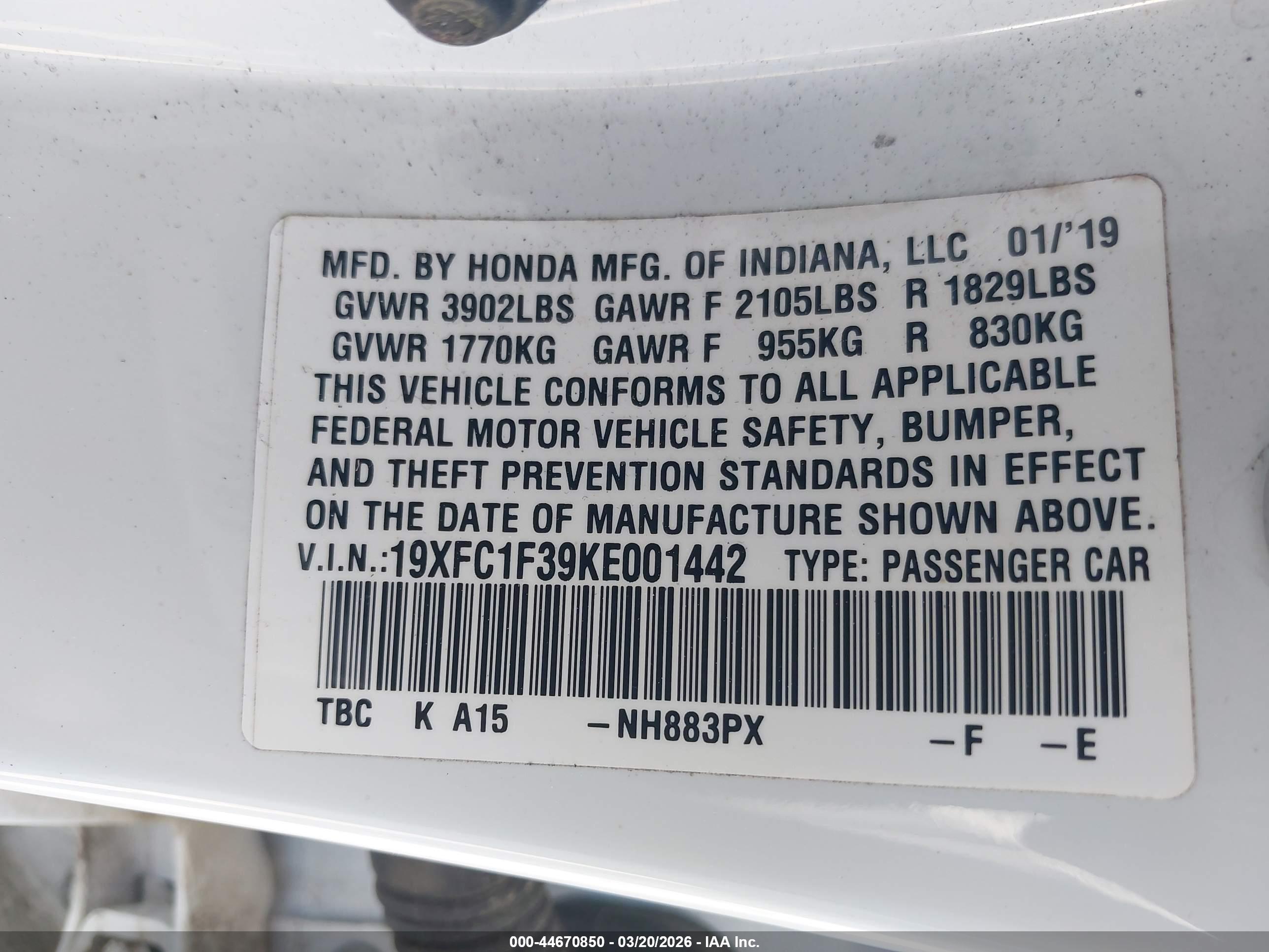 HONDA CIVIC image 9