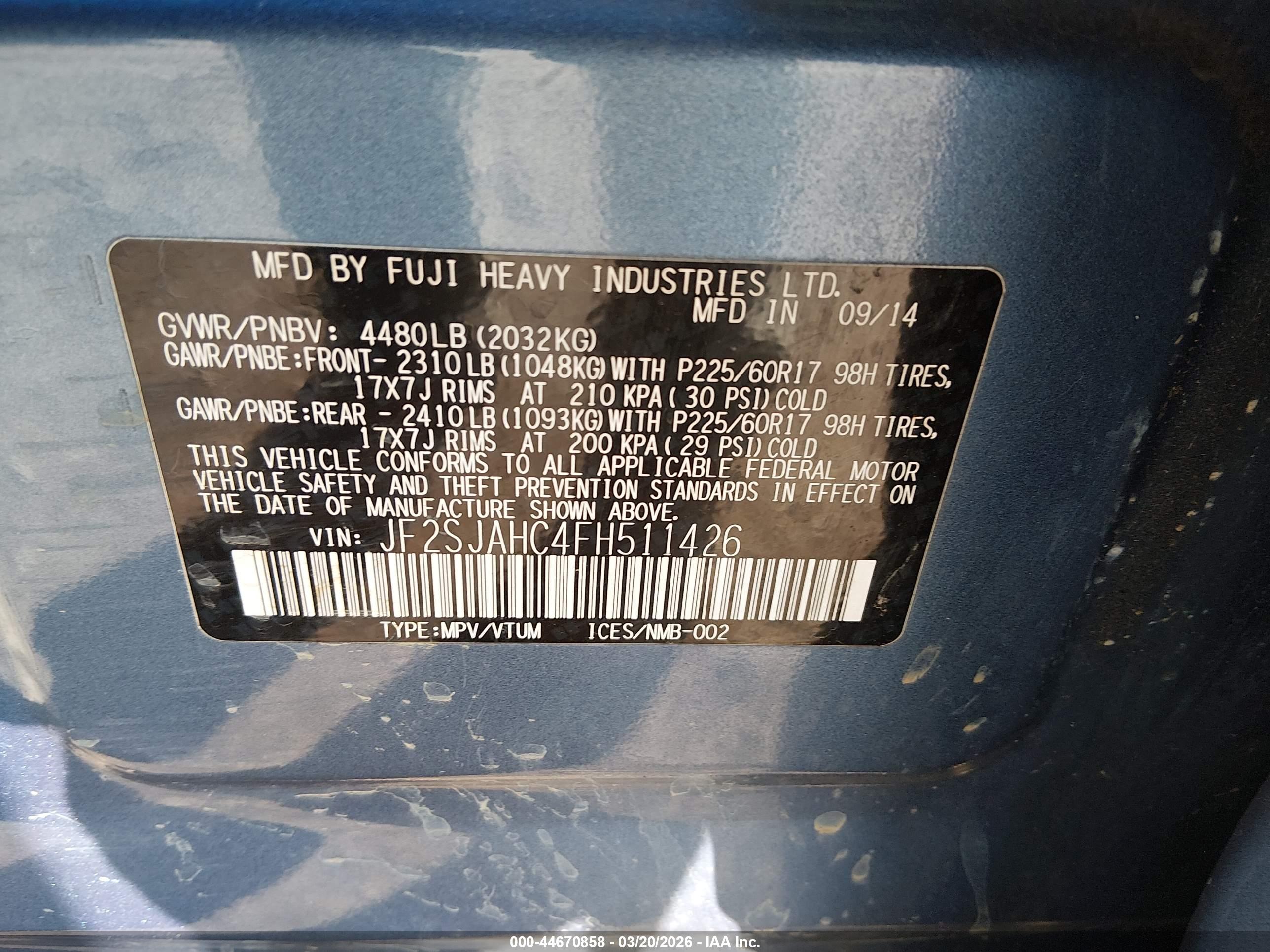 SUBARU FORESTER image 9
