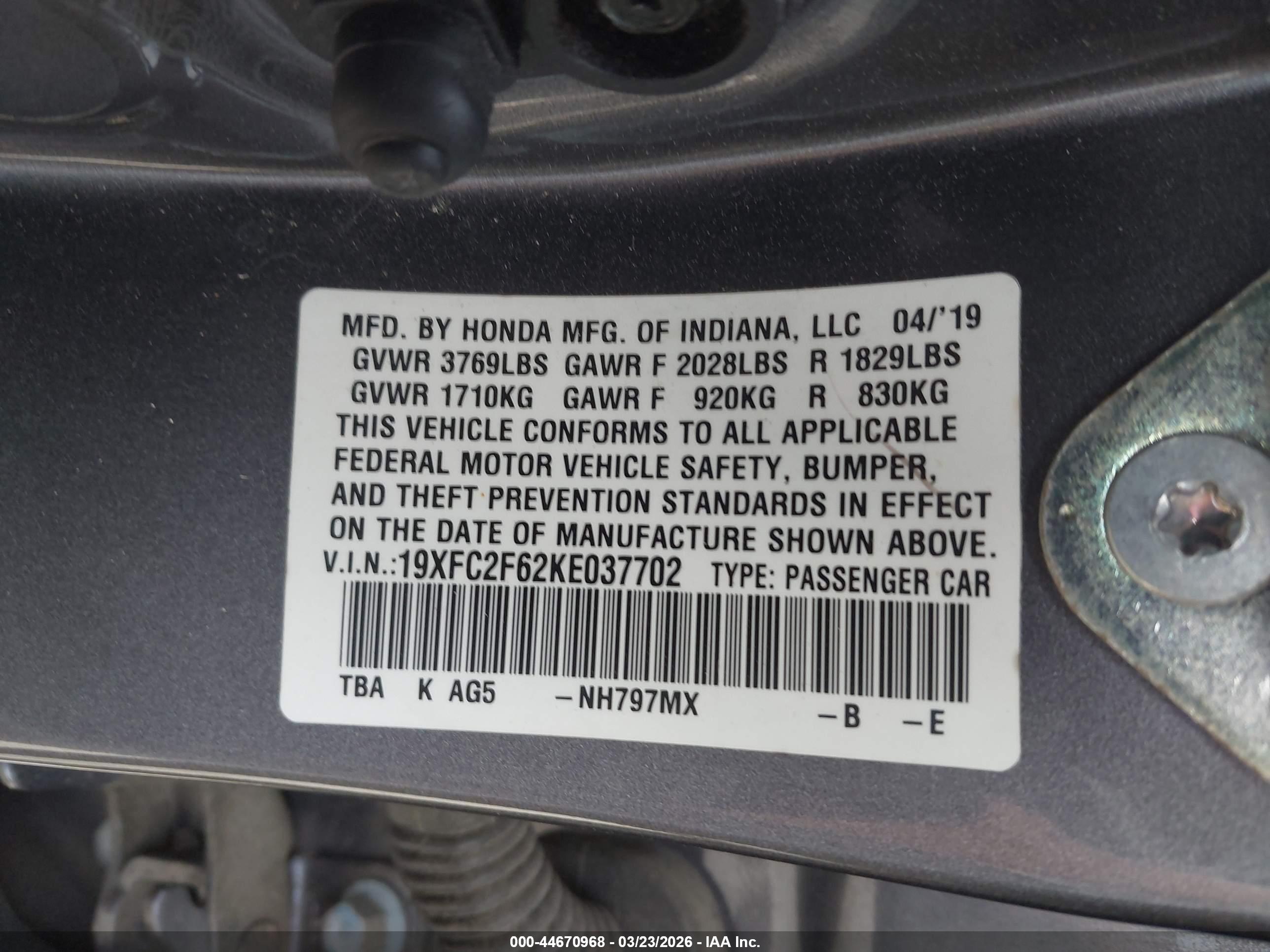 HONDA CIVIC image 9