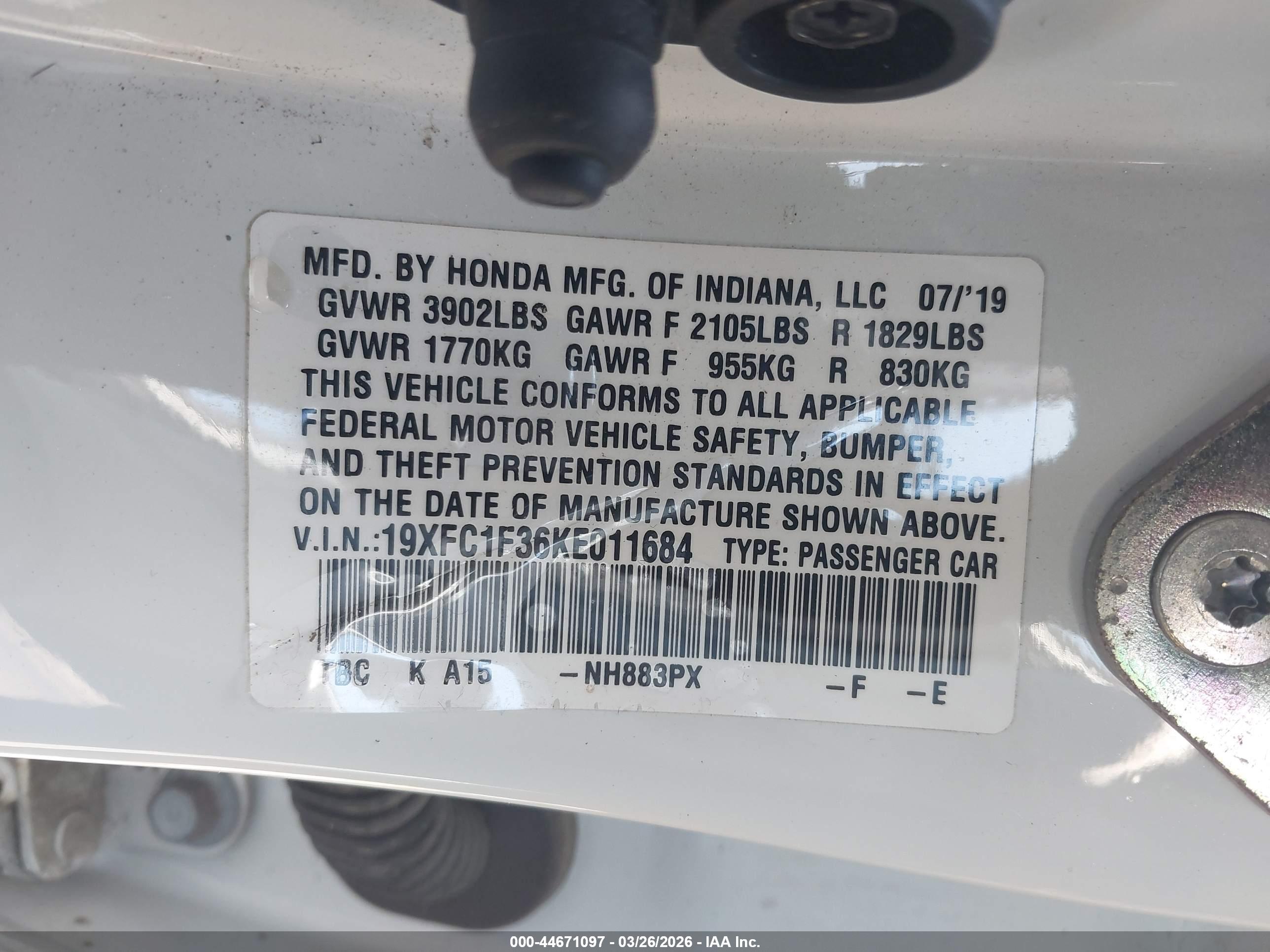 HONDA CIVIC image 9