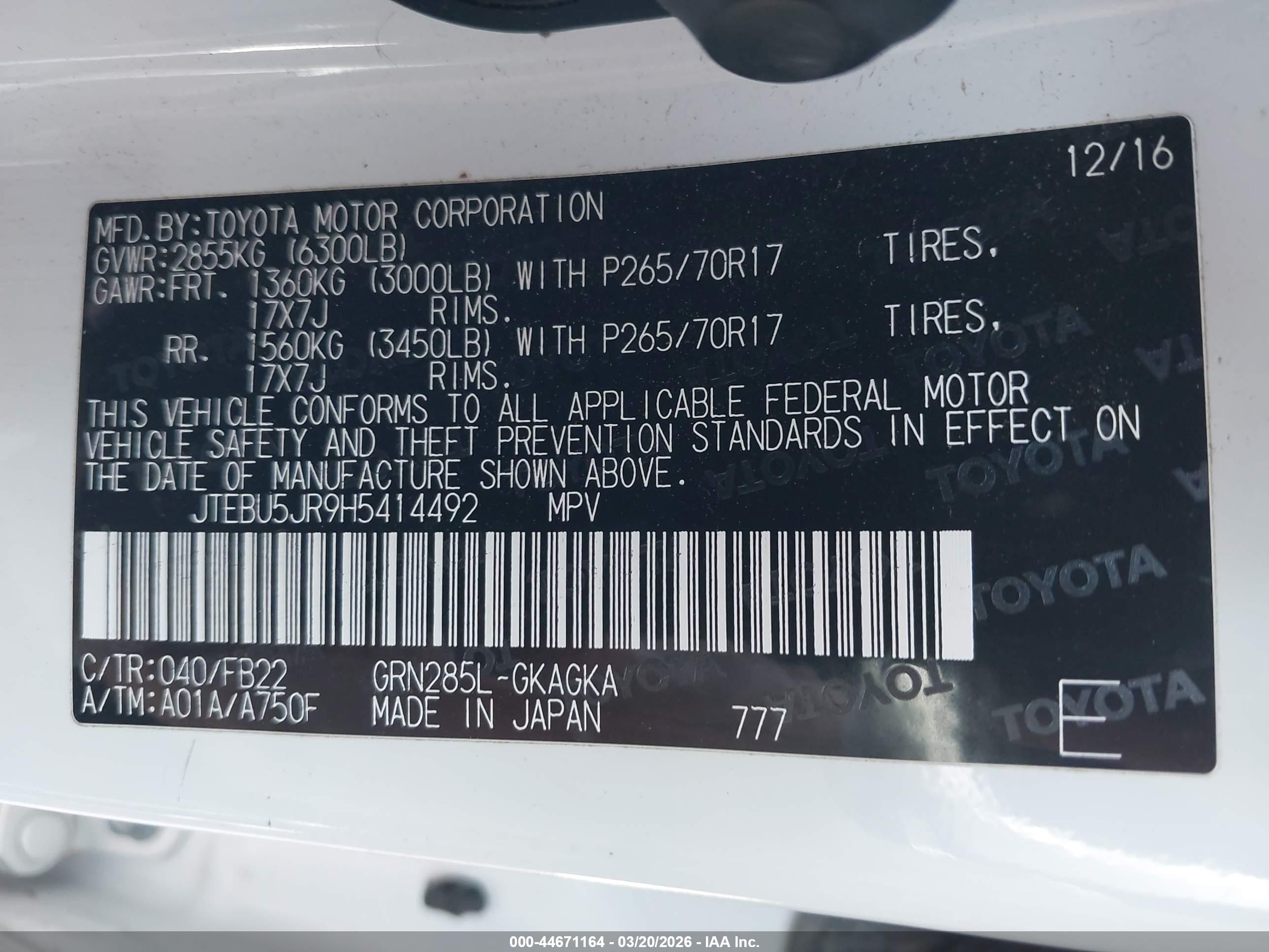TOYOTA 4RUNNER image 9