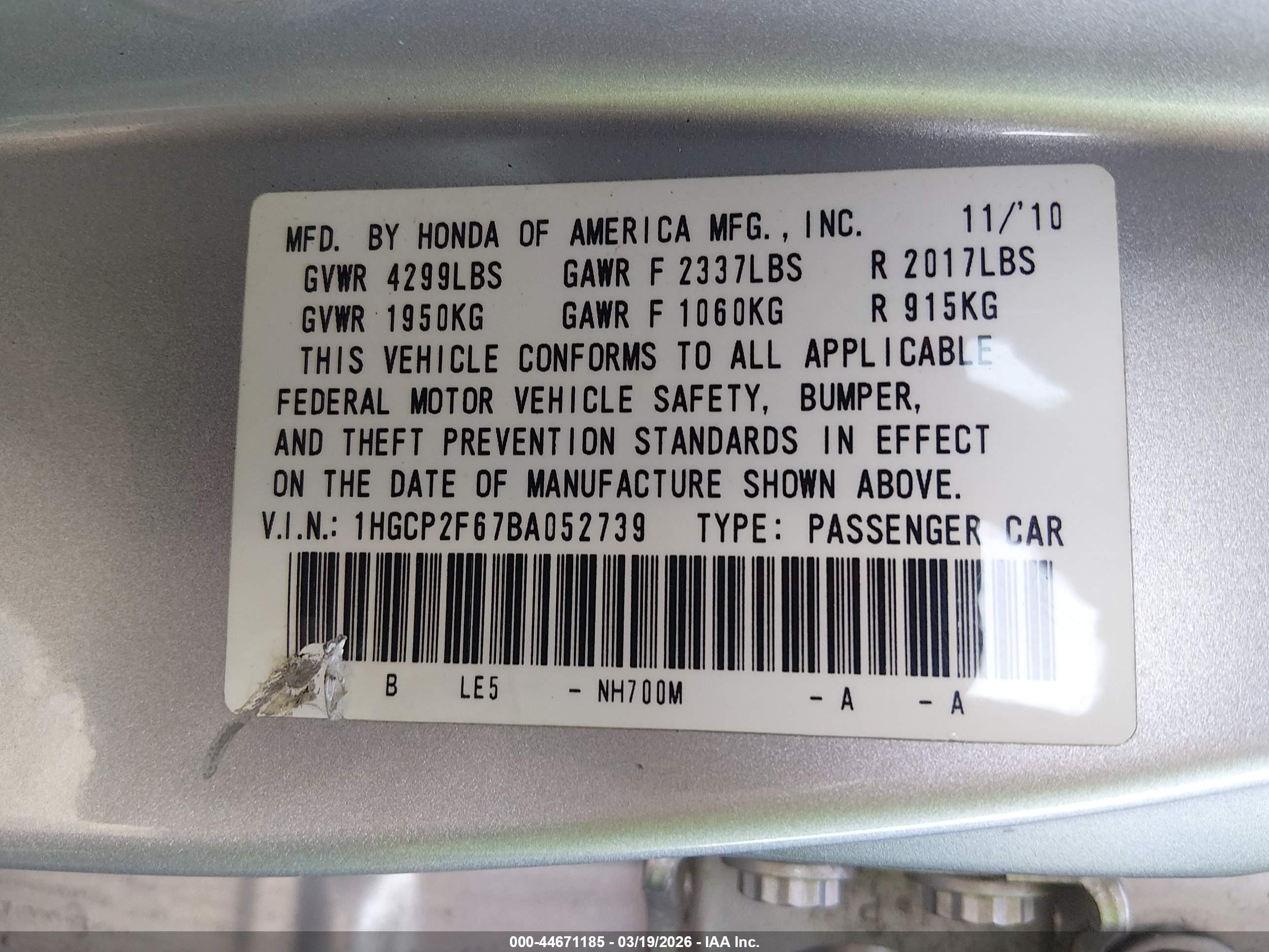 HONDA ACCORD image 9