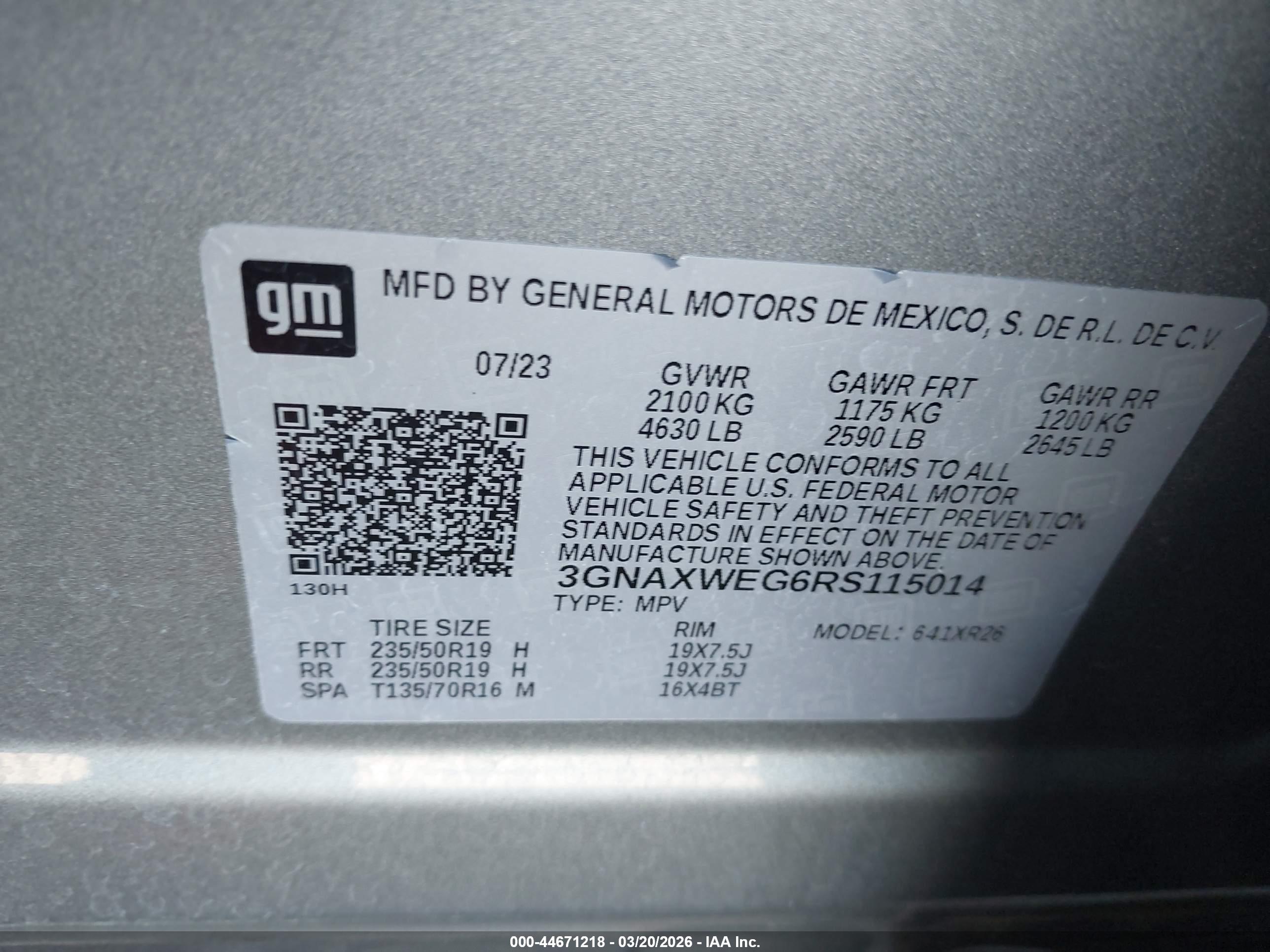 CHEVROLET EQUINOX image 9