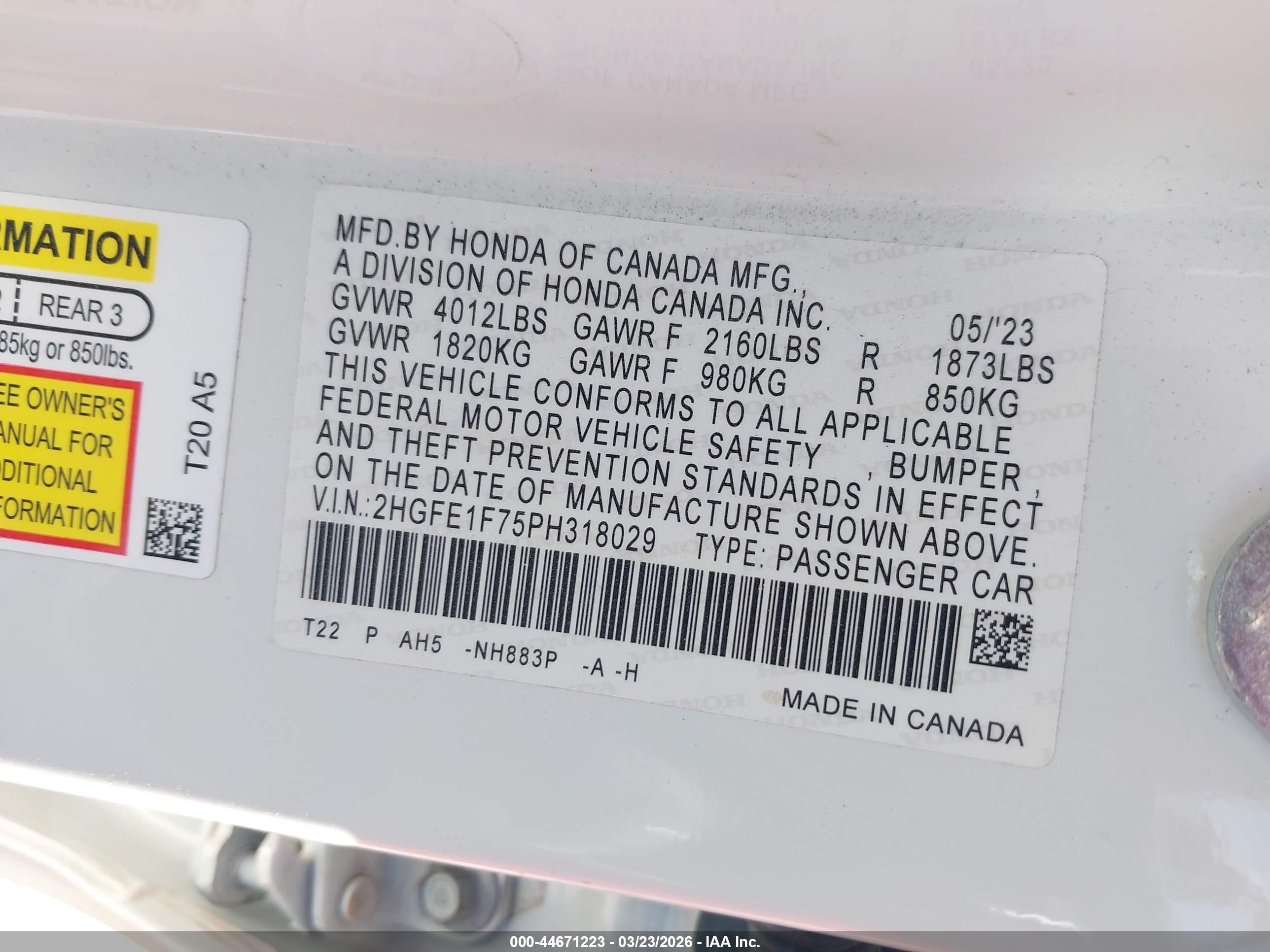 HONDA CIVIC image 9