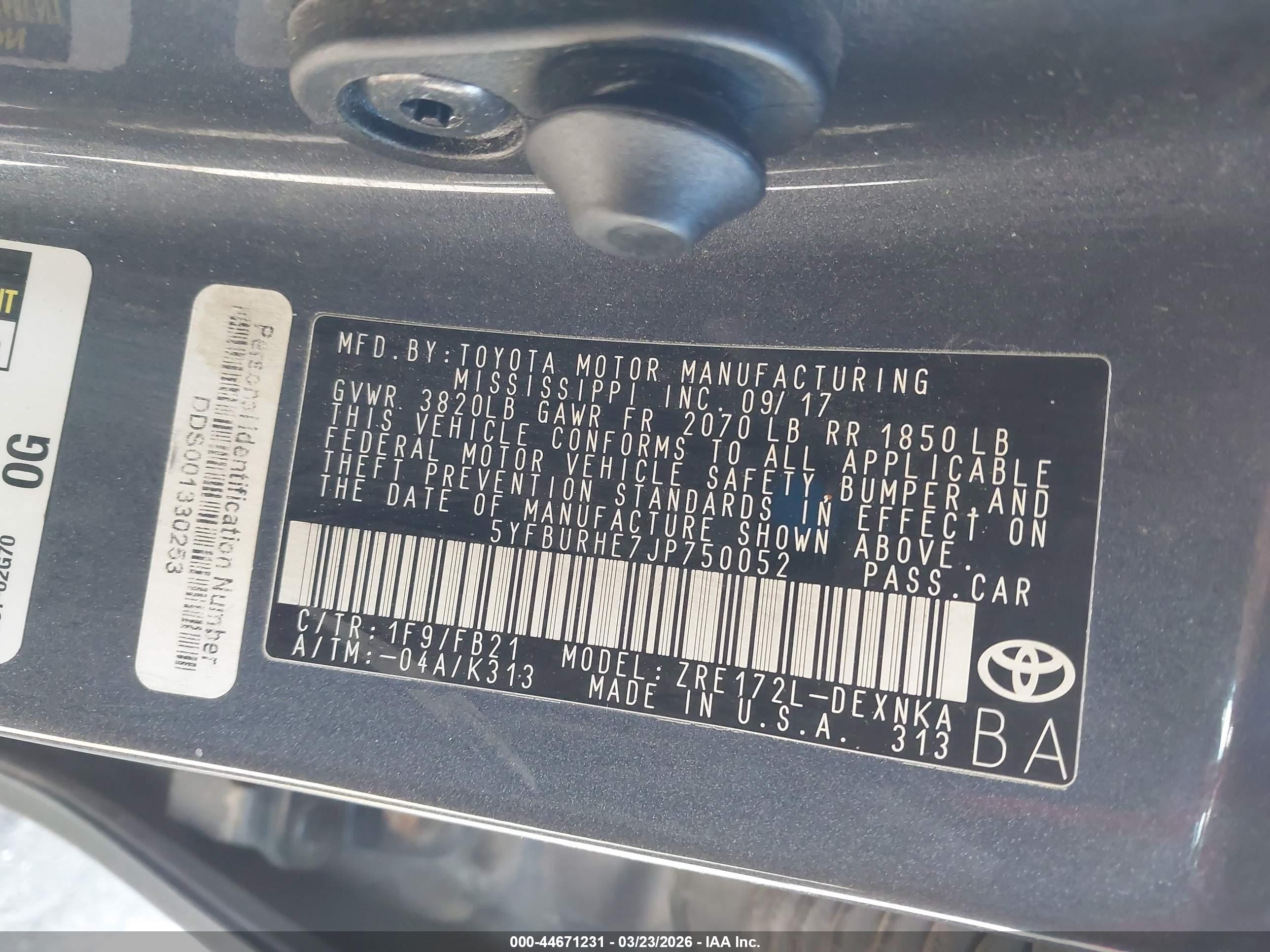 TOYOTA COROLLA image 9