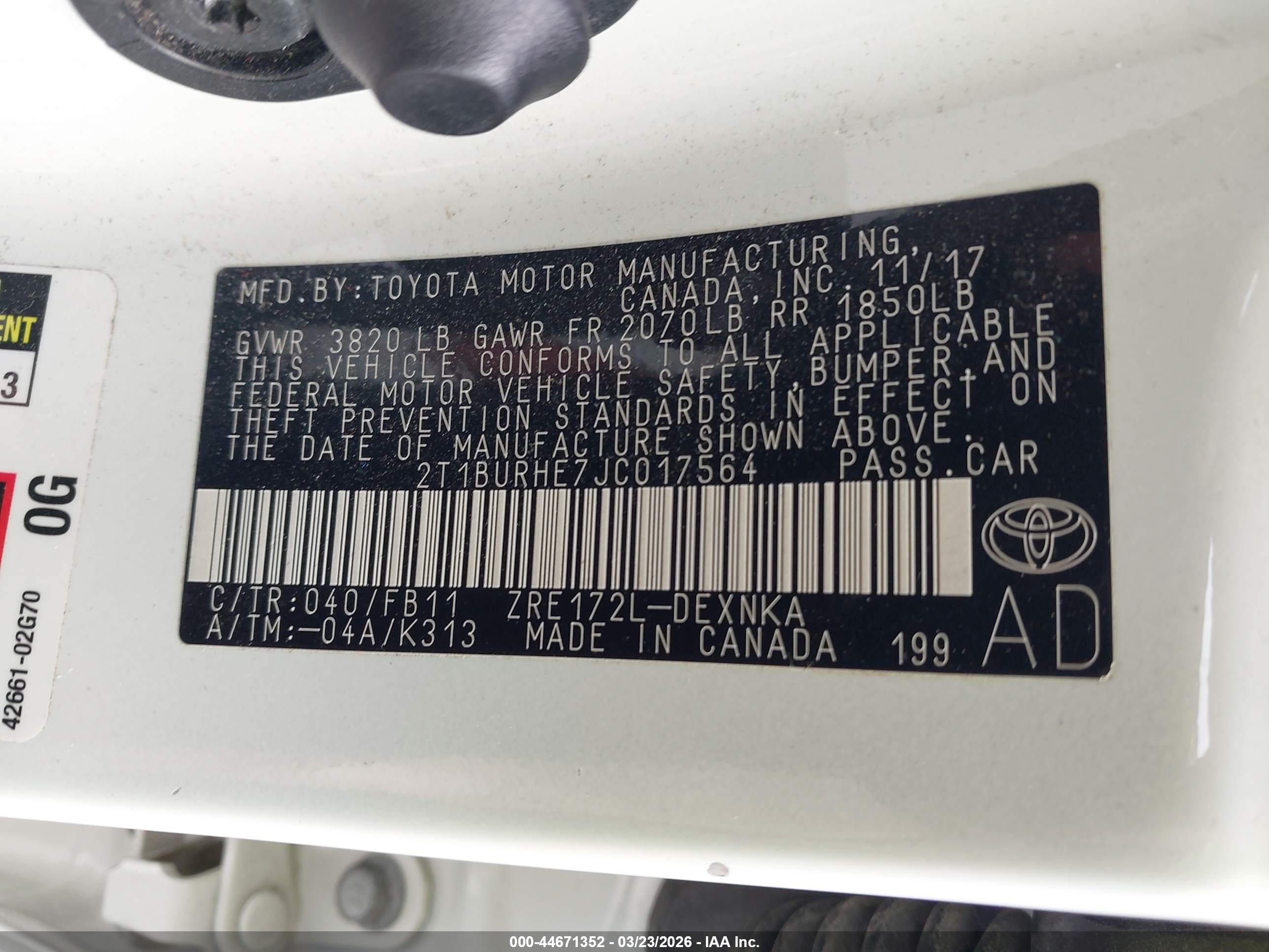 TOYOTA COROLLA image 9