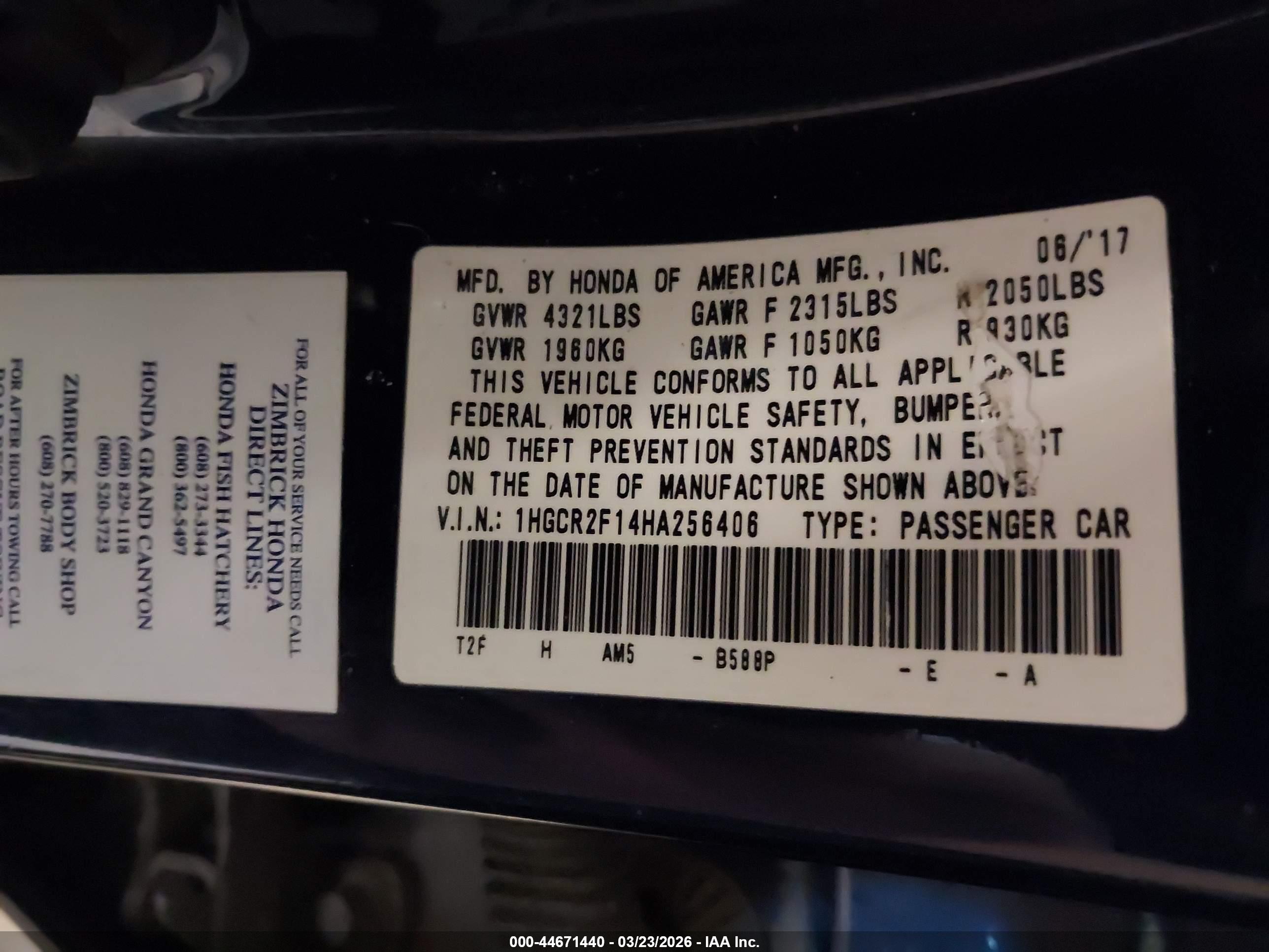 HONDA ACCORD image 9