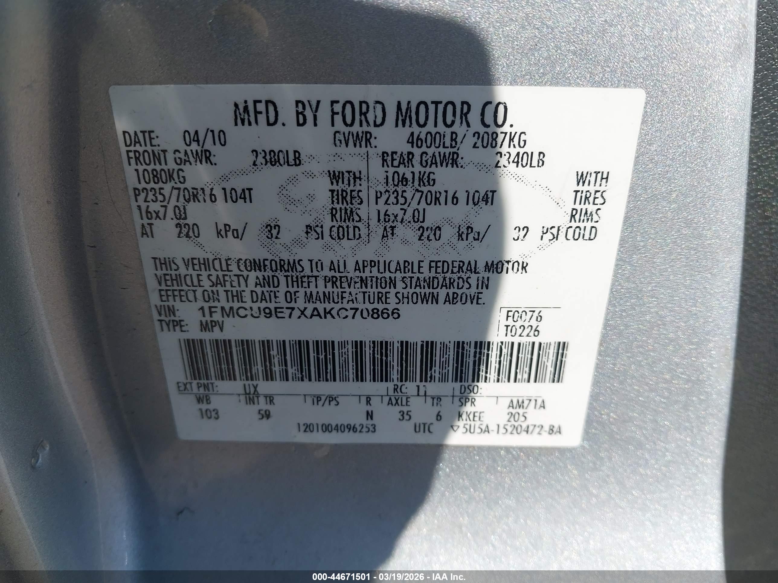 FORD ESCAPE image 9