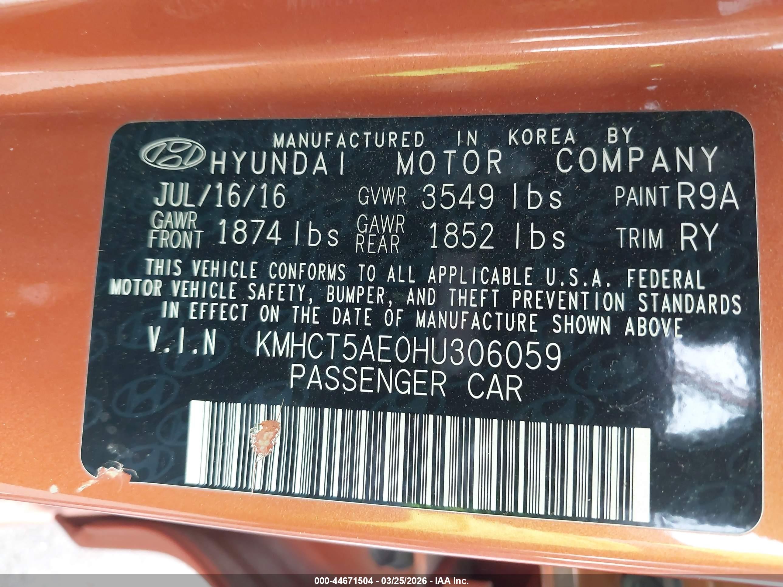 HYUNDAI ACCENT image 9