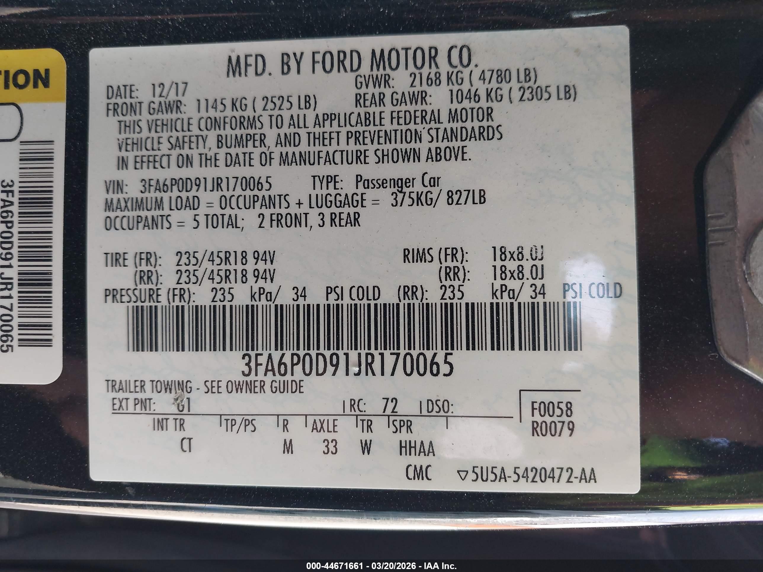 FORD FUSION image 9