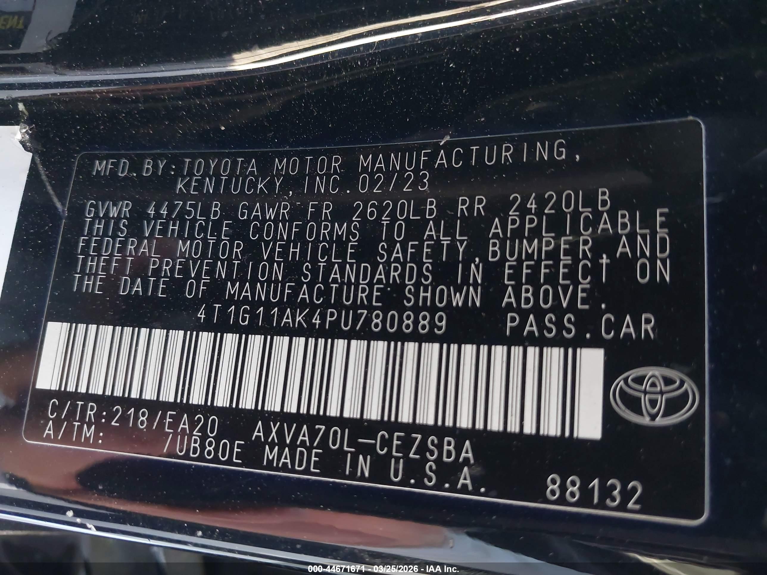 TOYOTA CAMRY image 9