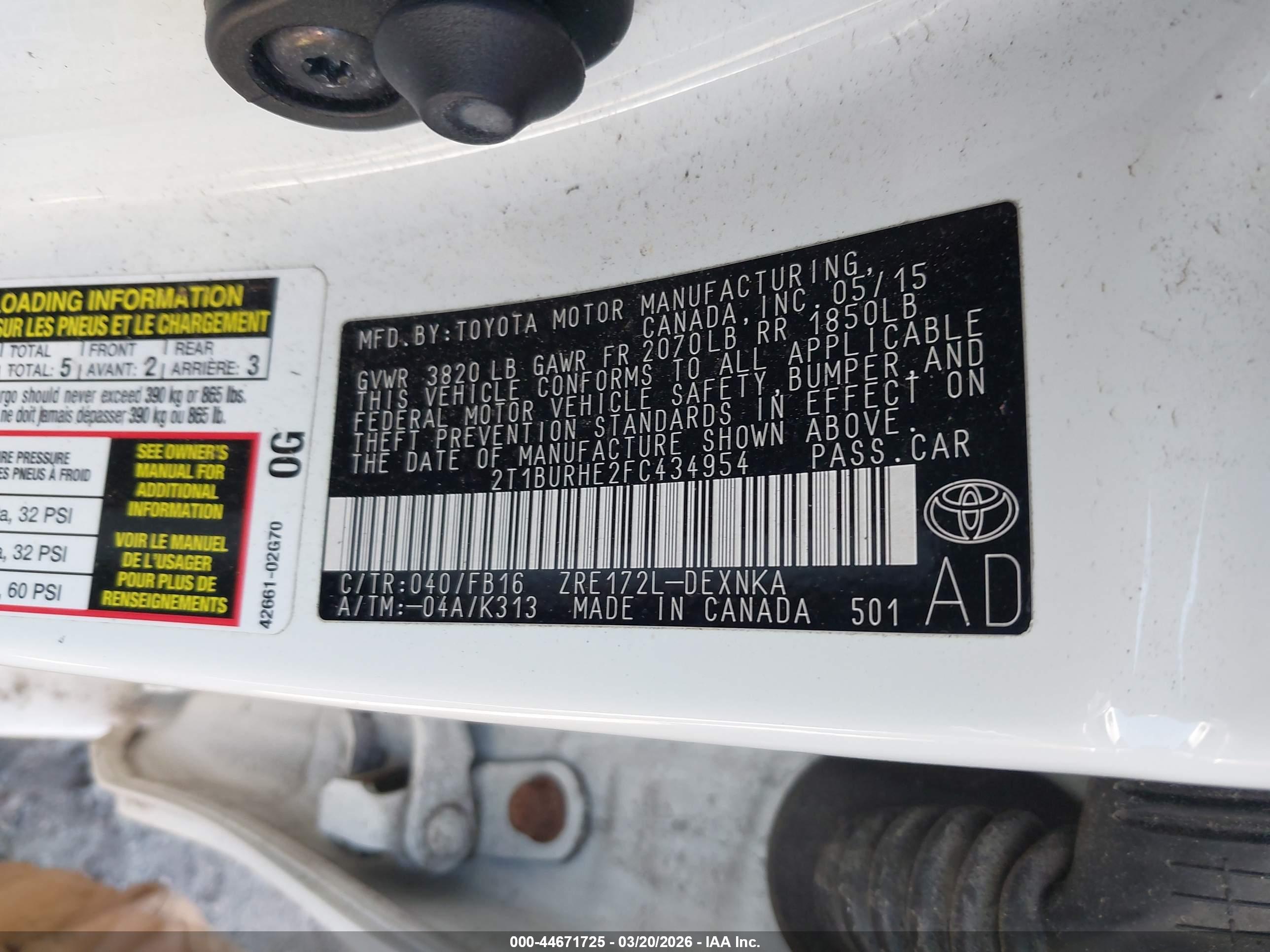 TOYOTA COROLLA image 9