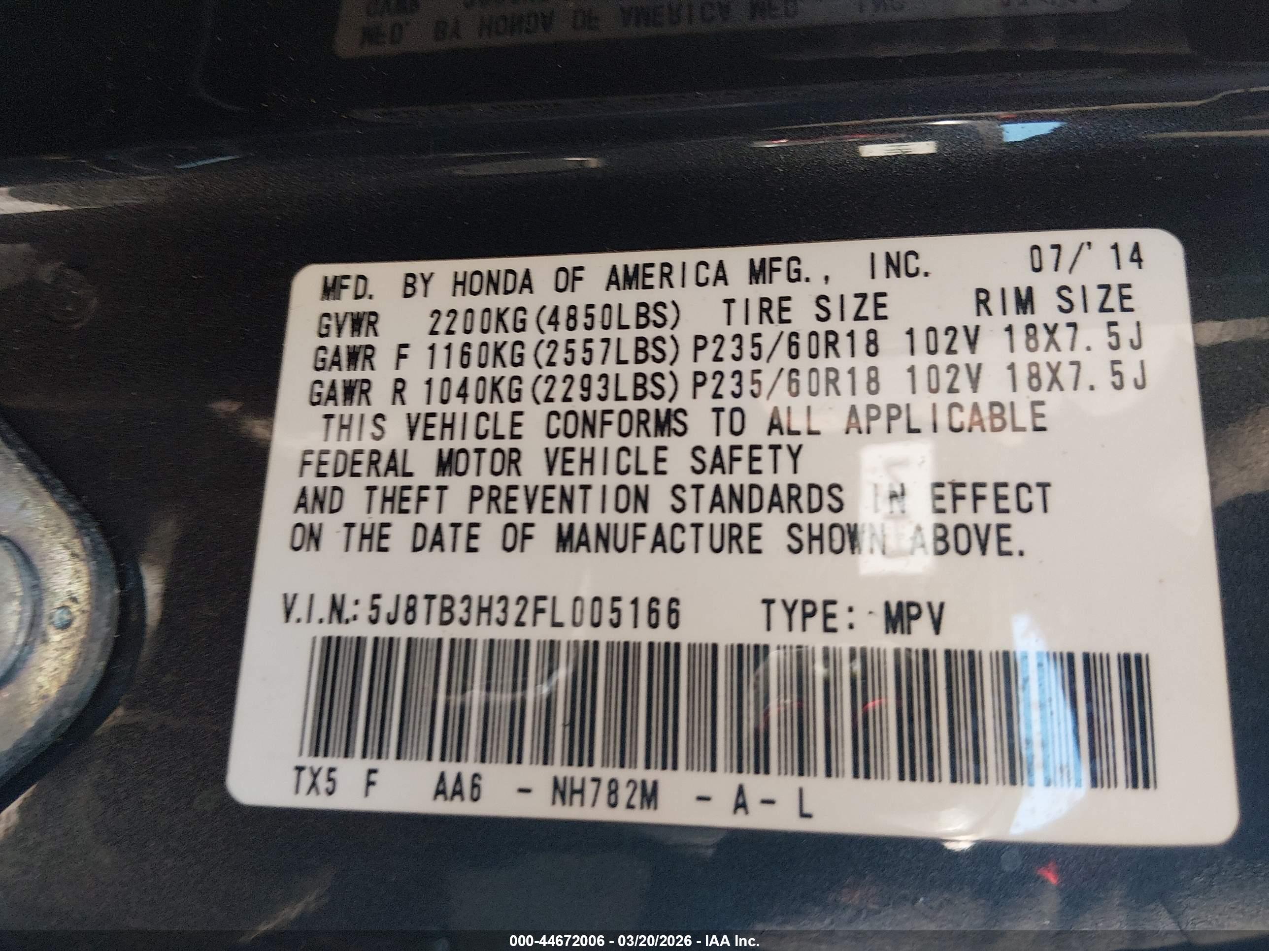 ACURA RDX image 9