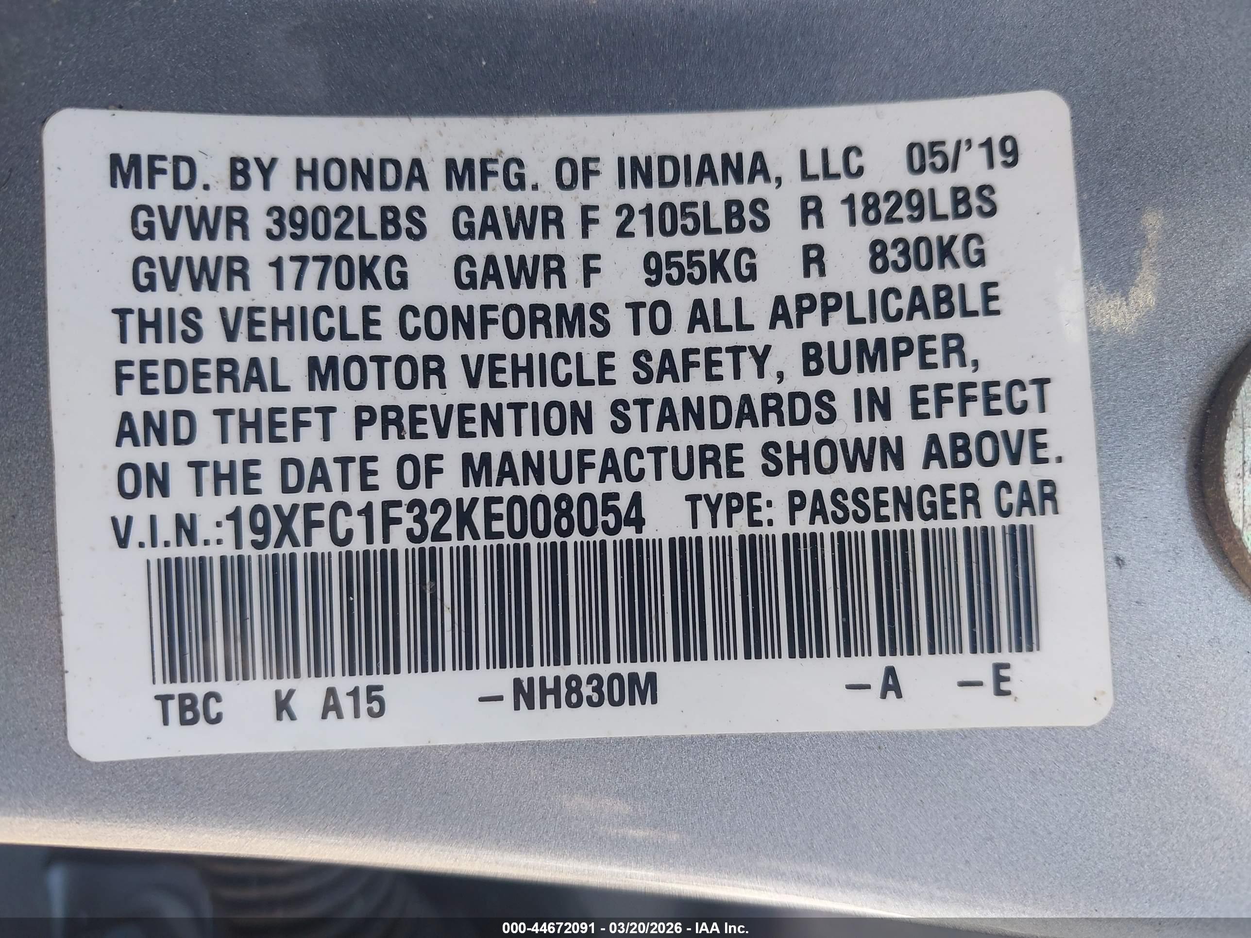 HONDA CIVIC image 9