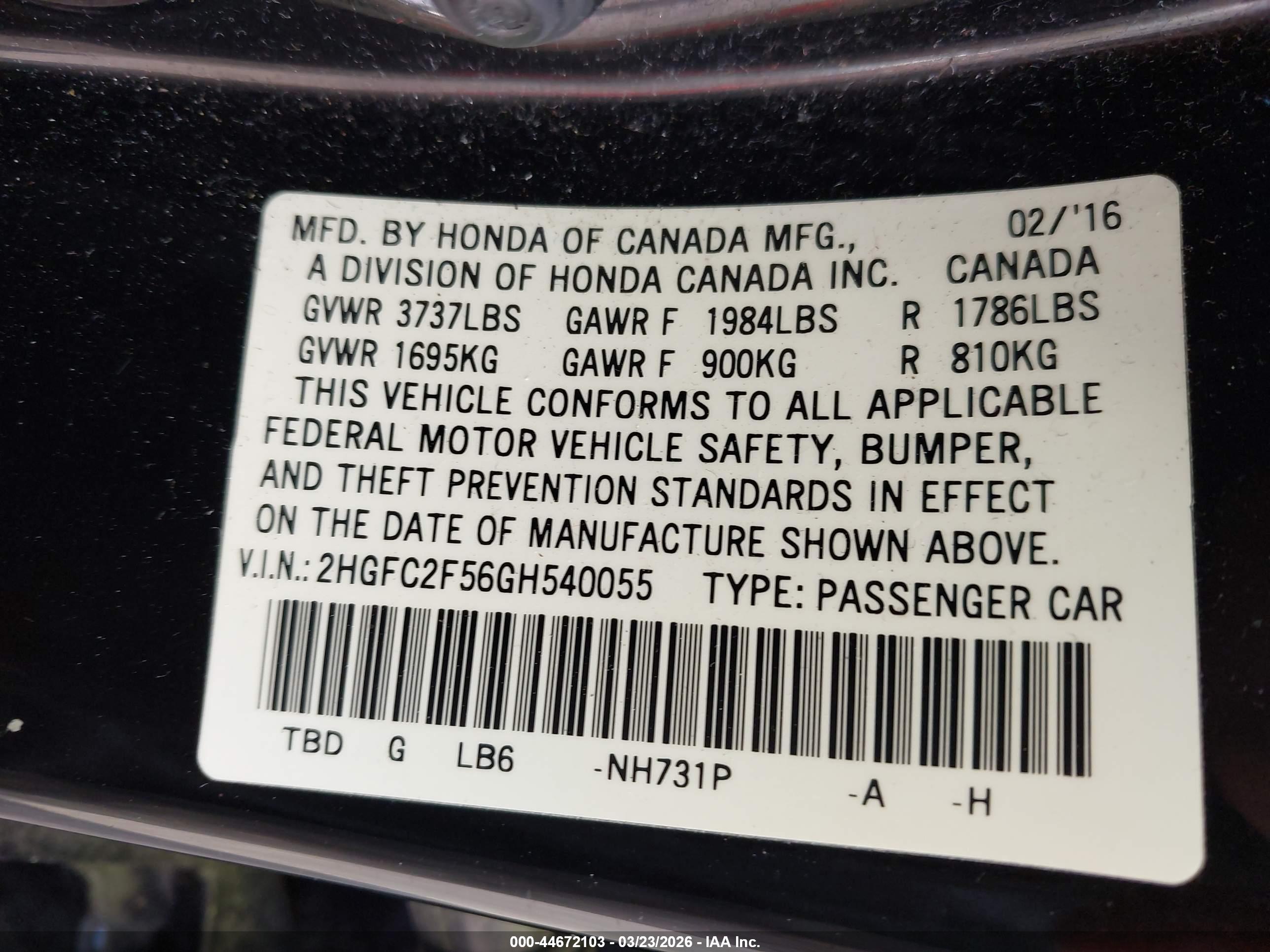 HONDA CIVIC image 9