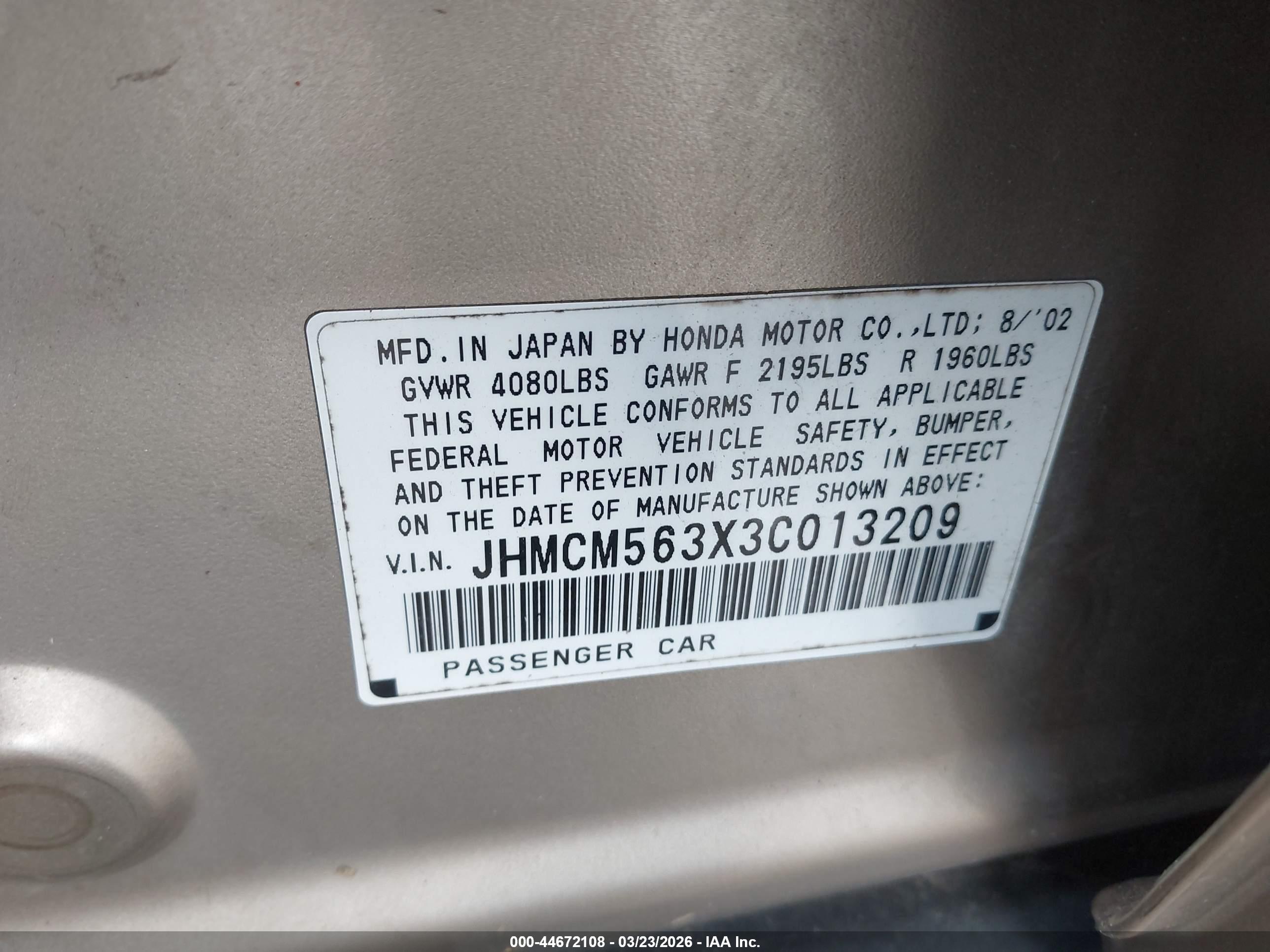 HONDA ACCORD image 9
