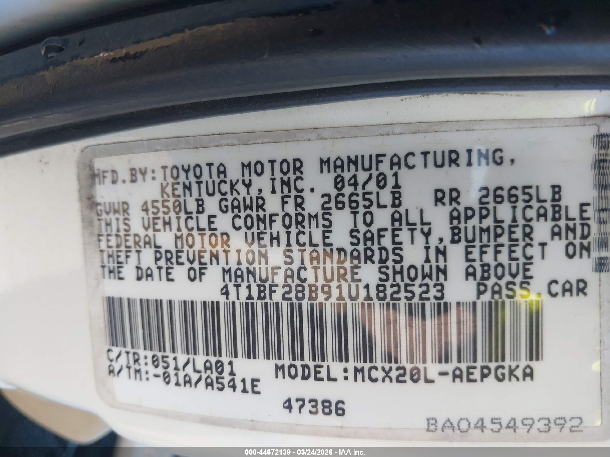 TOYOTA AVALON image 9