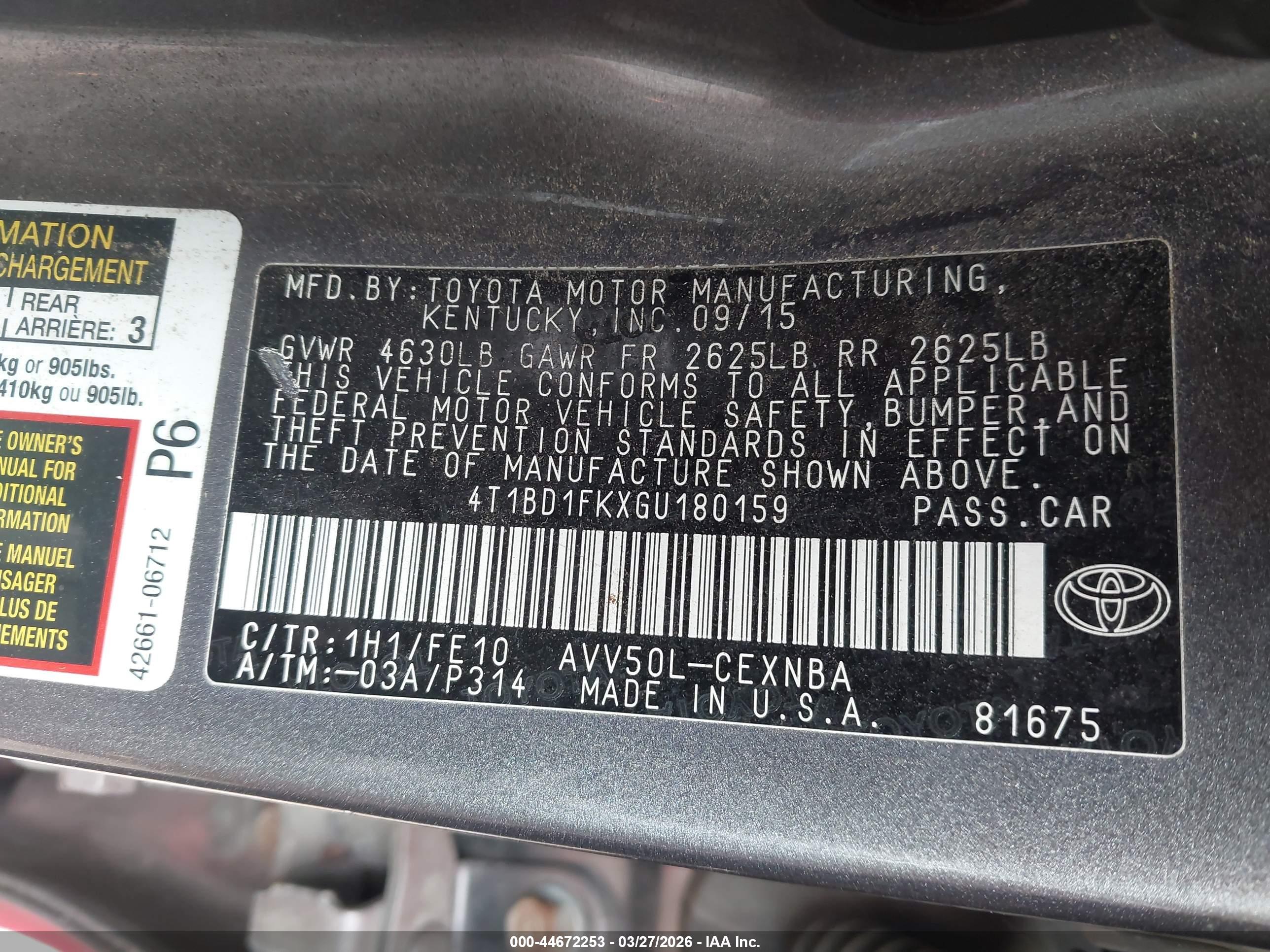 TOYOTA CAMRY image 9