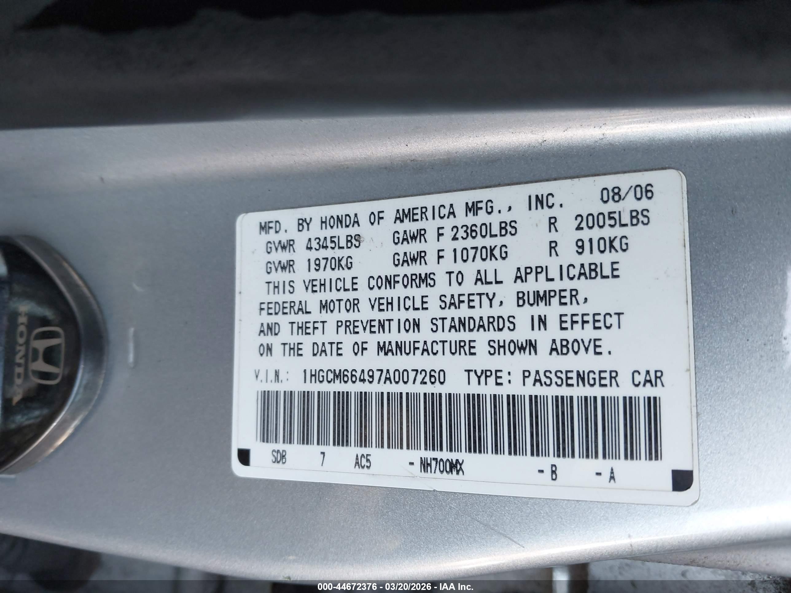 HONDA ACCORD image 9