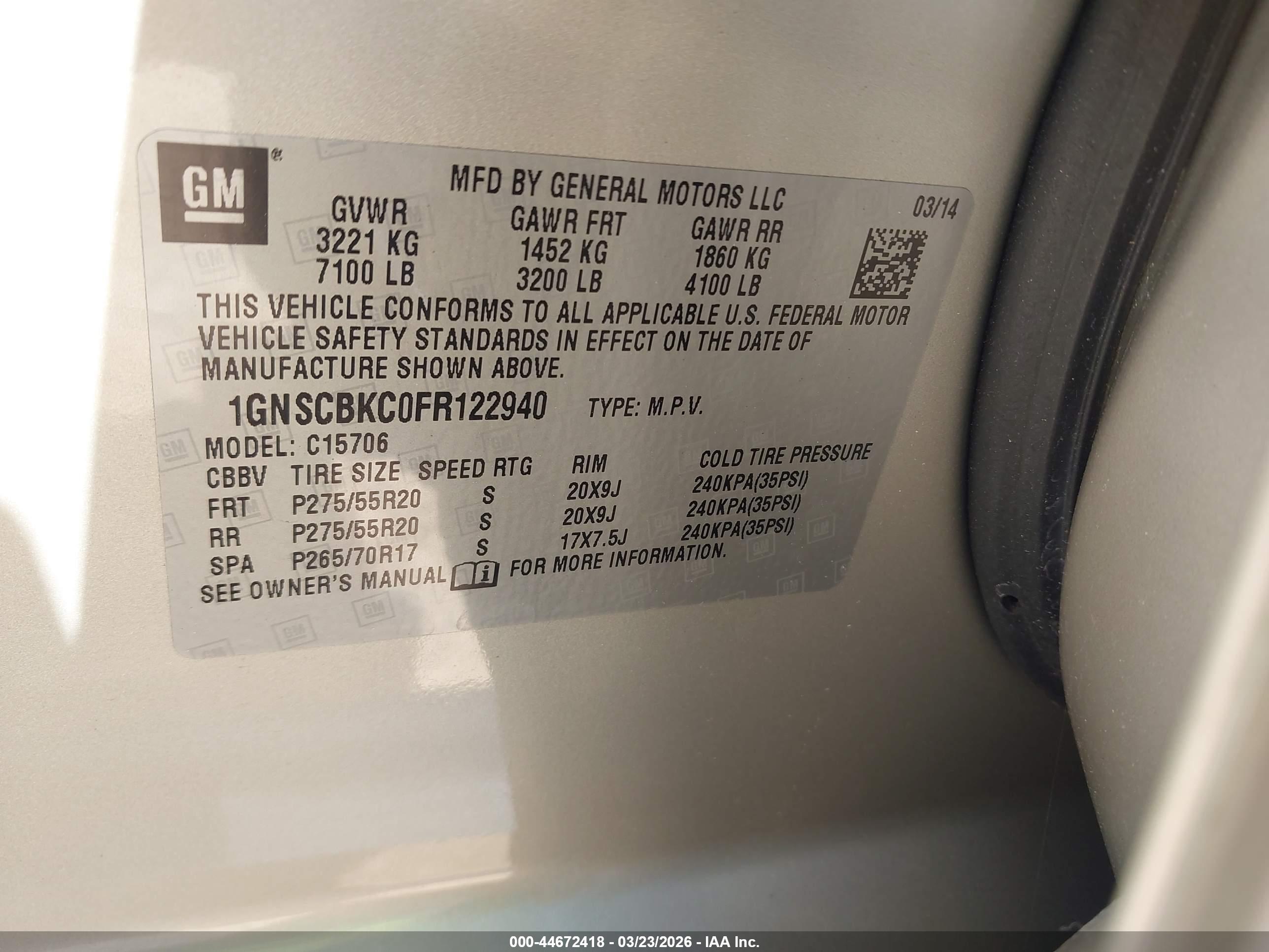 CHEVROLET TAHOE image 9