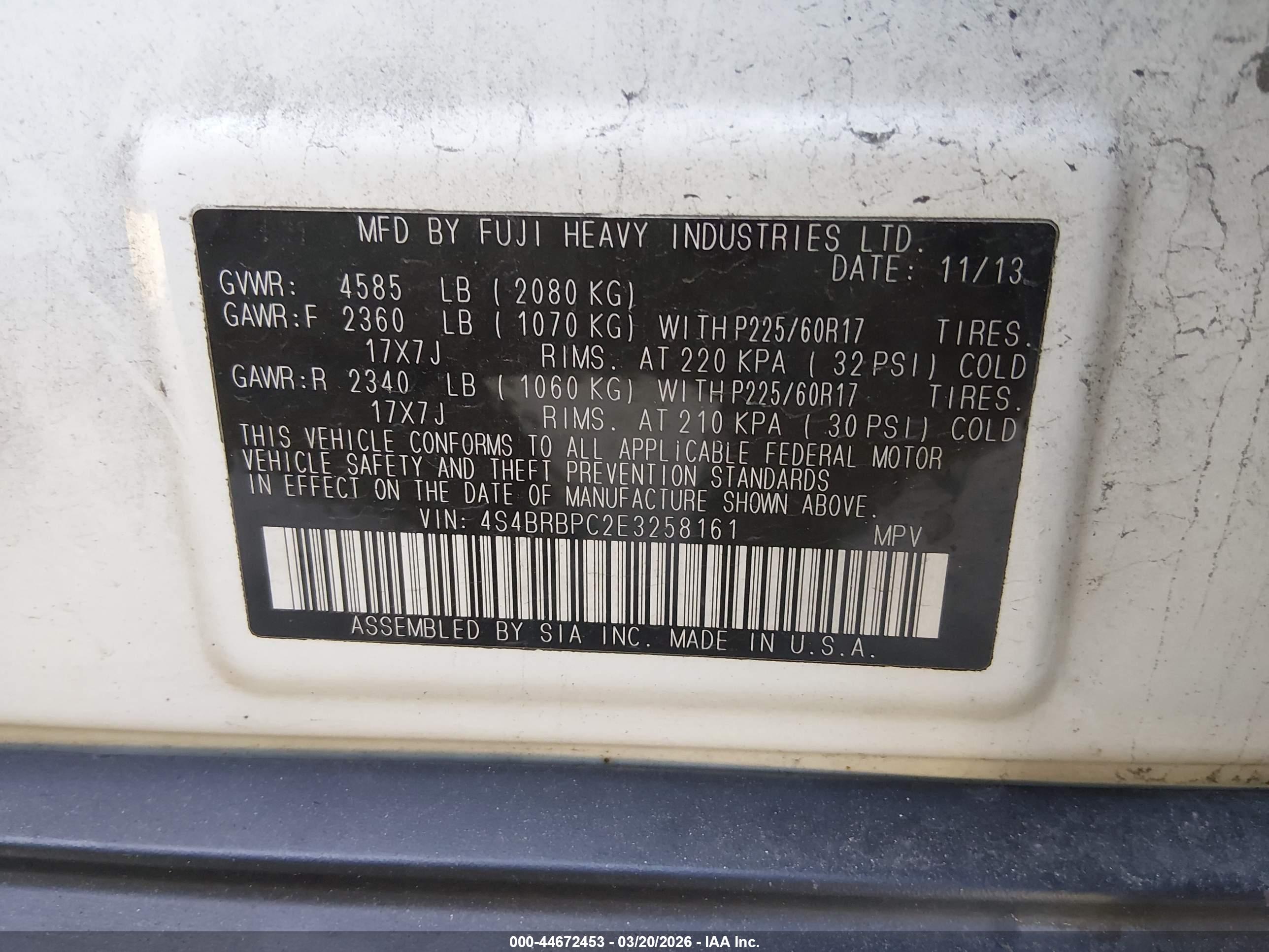 SUBARU OUTBACK image 9