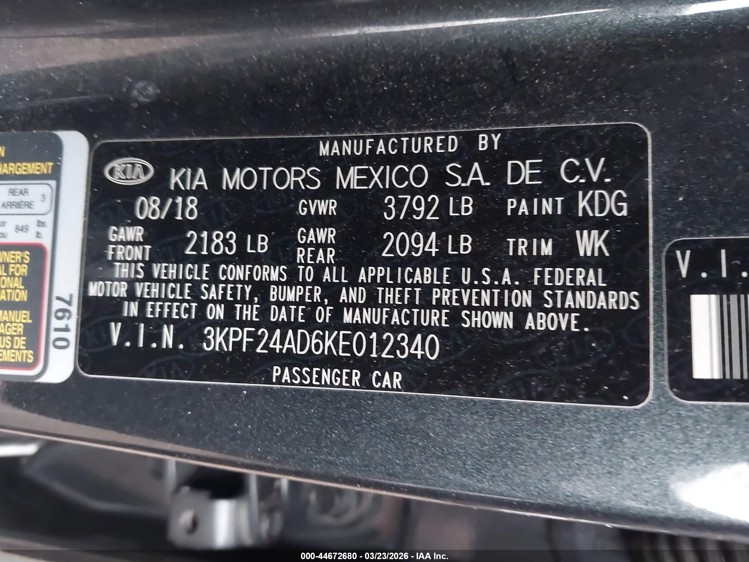 KIA FORTE image 9