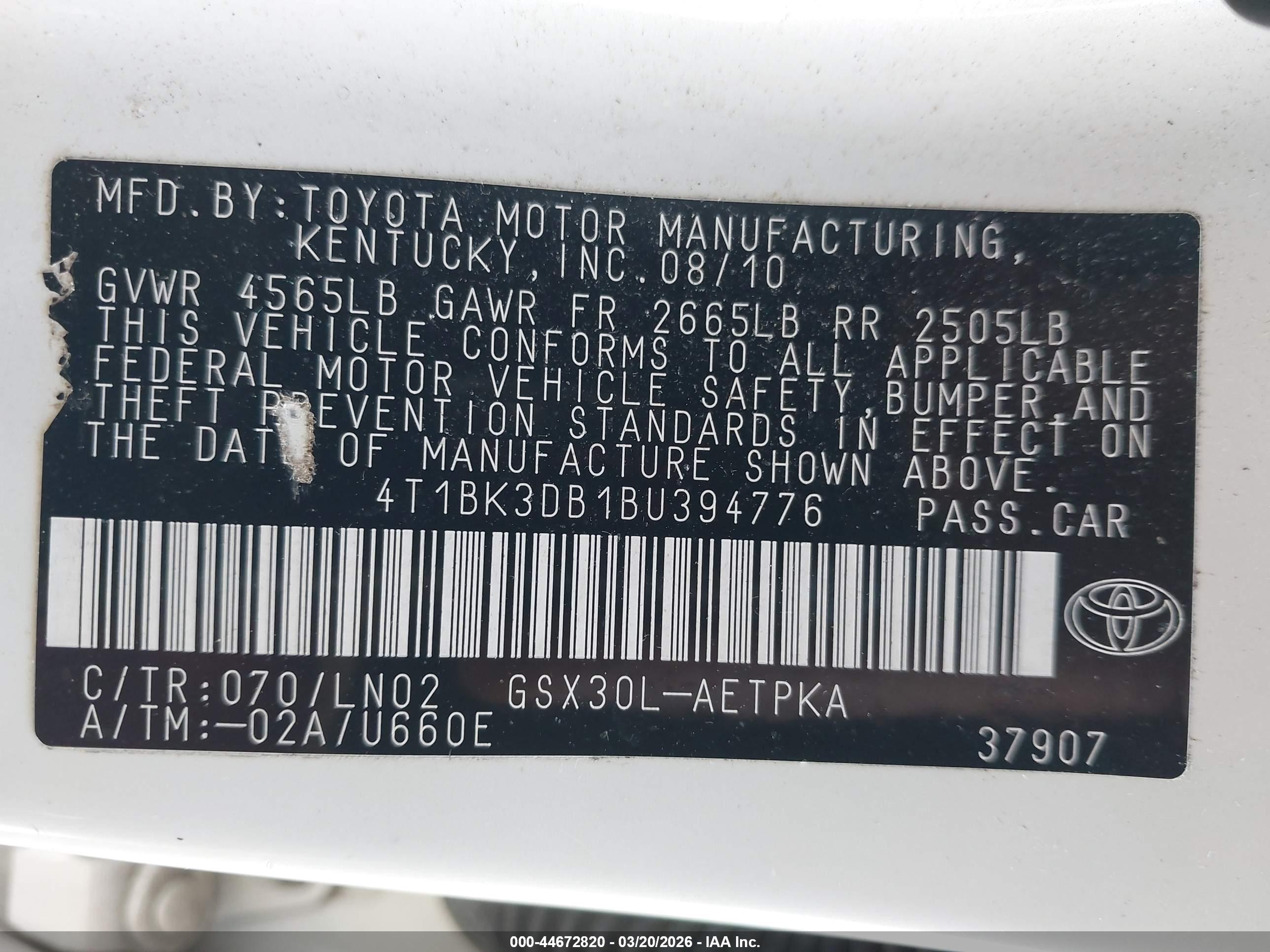 TOYOTA AVALON image 9